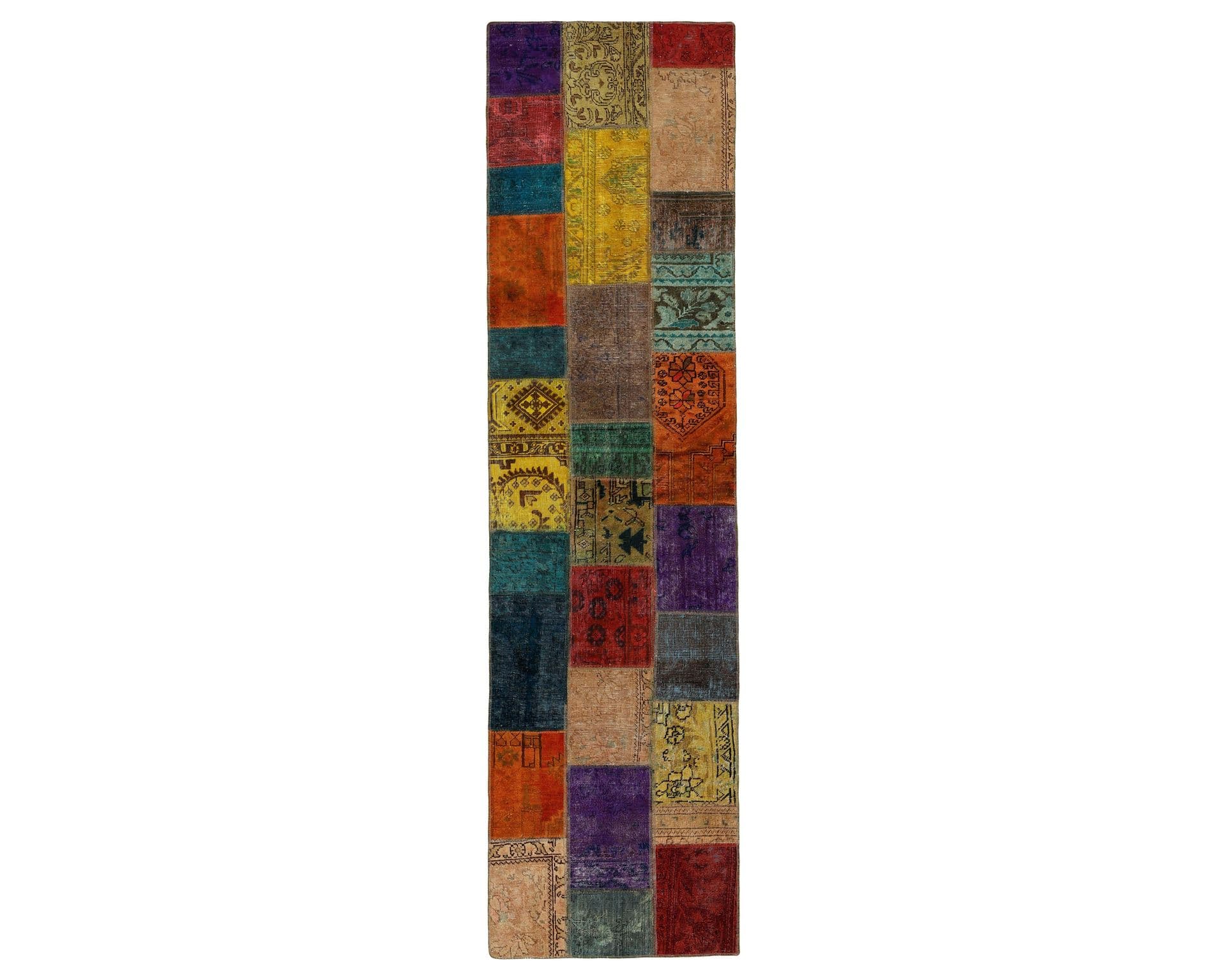 Vintage Patchwork orientalisk matta 82 x 309 cm