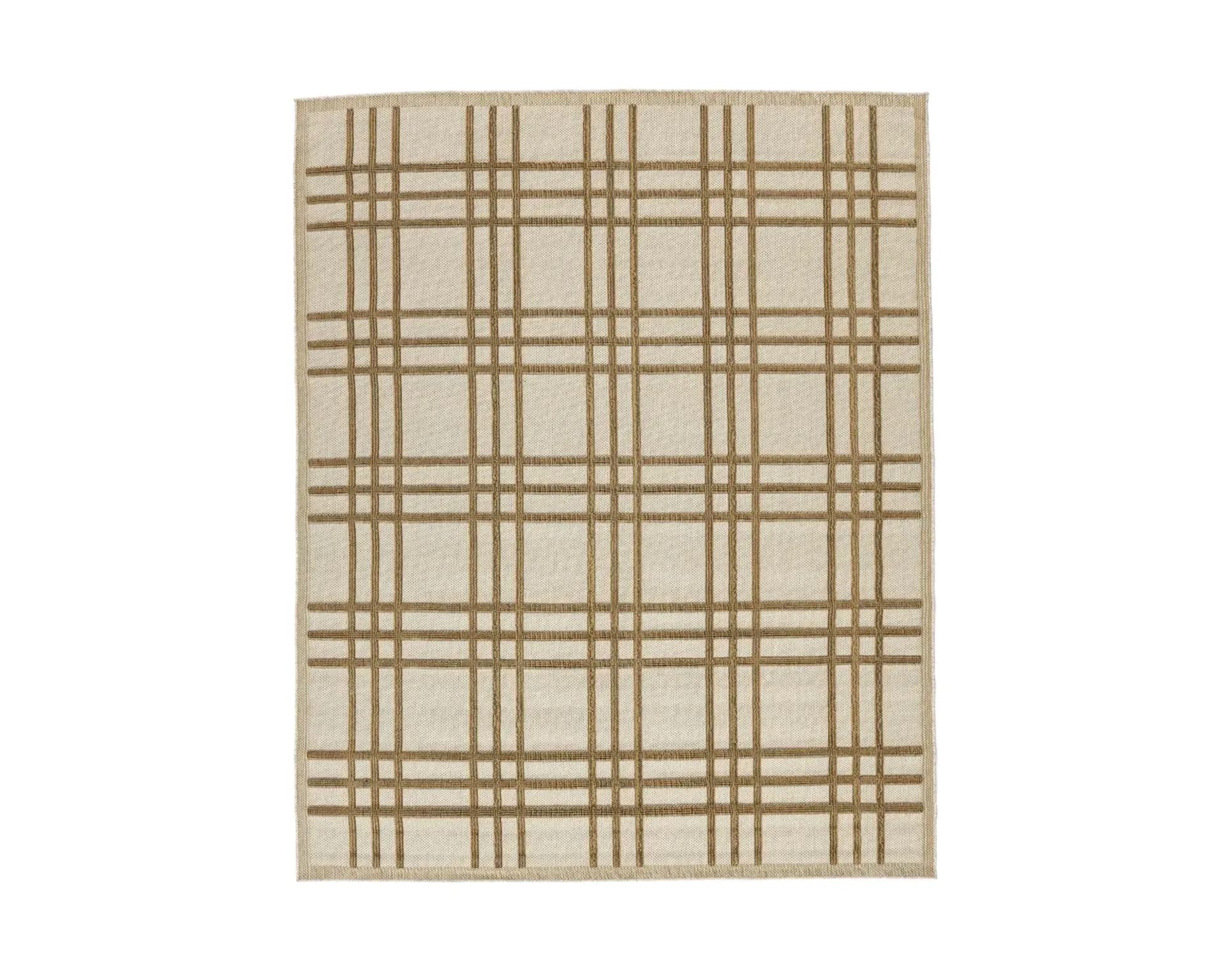 Rugvista Rutan matta 160 x 230 cm ljusbrun