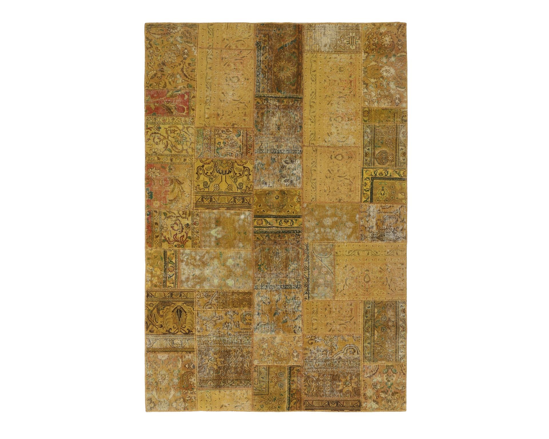 Vintage Patchwork orientalisk matta 198 x 300 cm