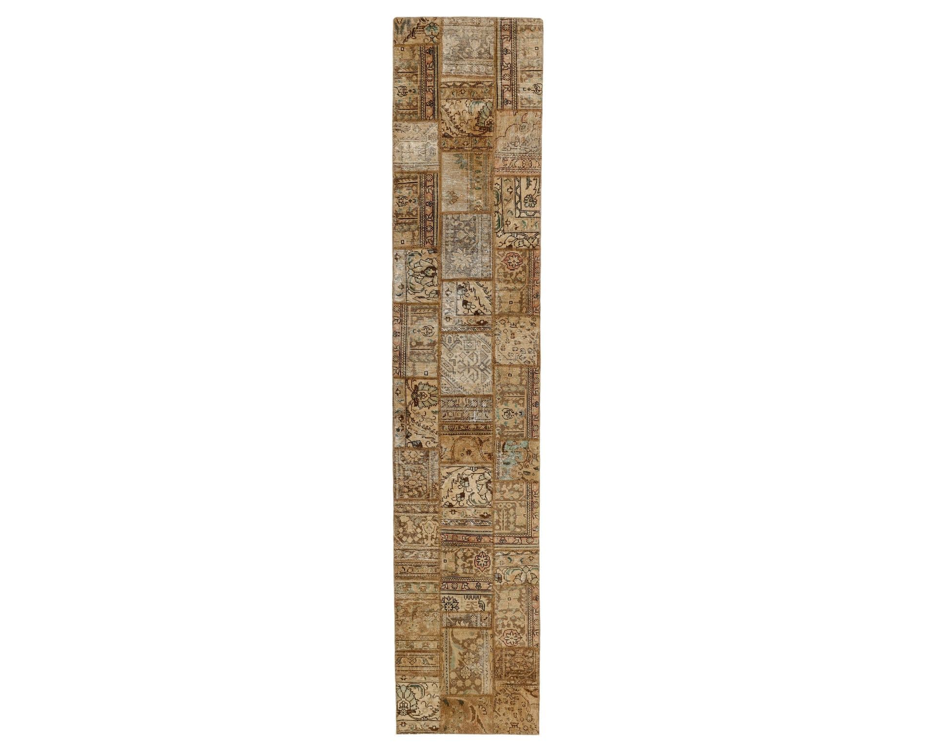 Vintage Patchwork orientalisk matta 80 x 405 cm