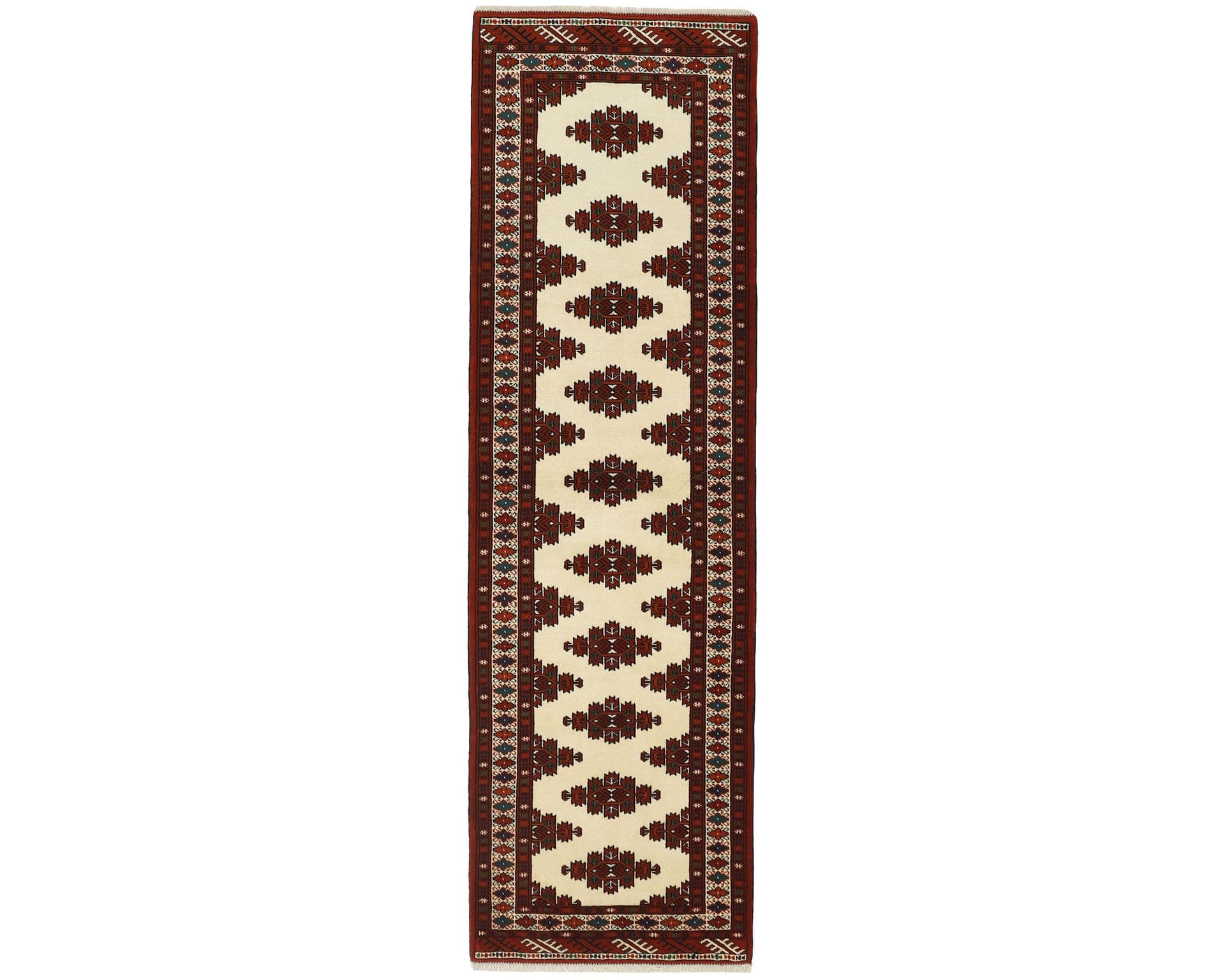 Torkaman Fine orientalisk matta 84 x 284 cm