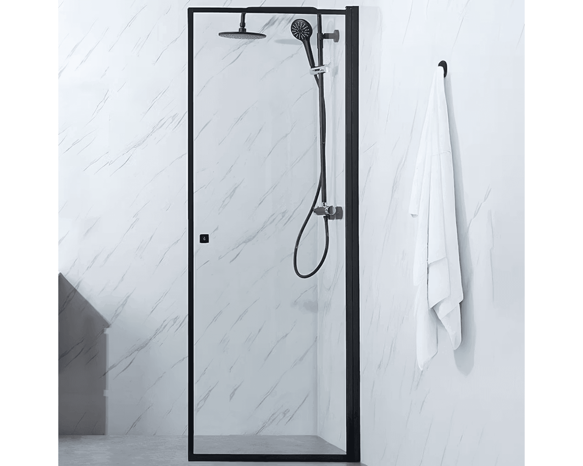 Bathlife Profil duschdörr svart