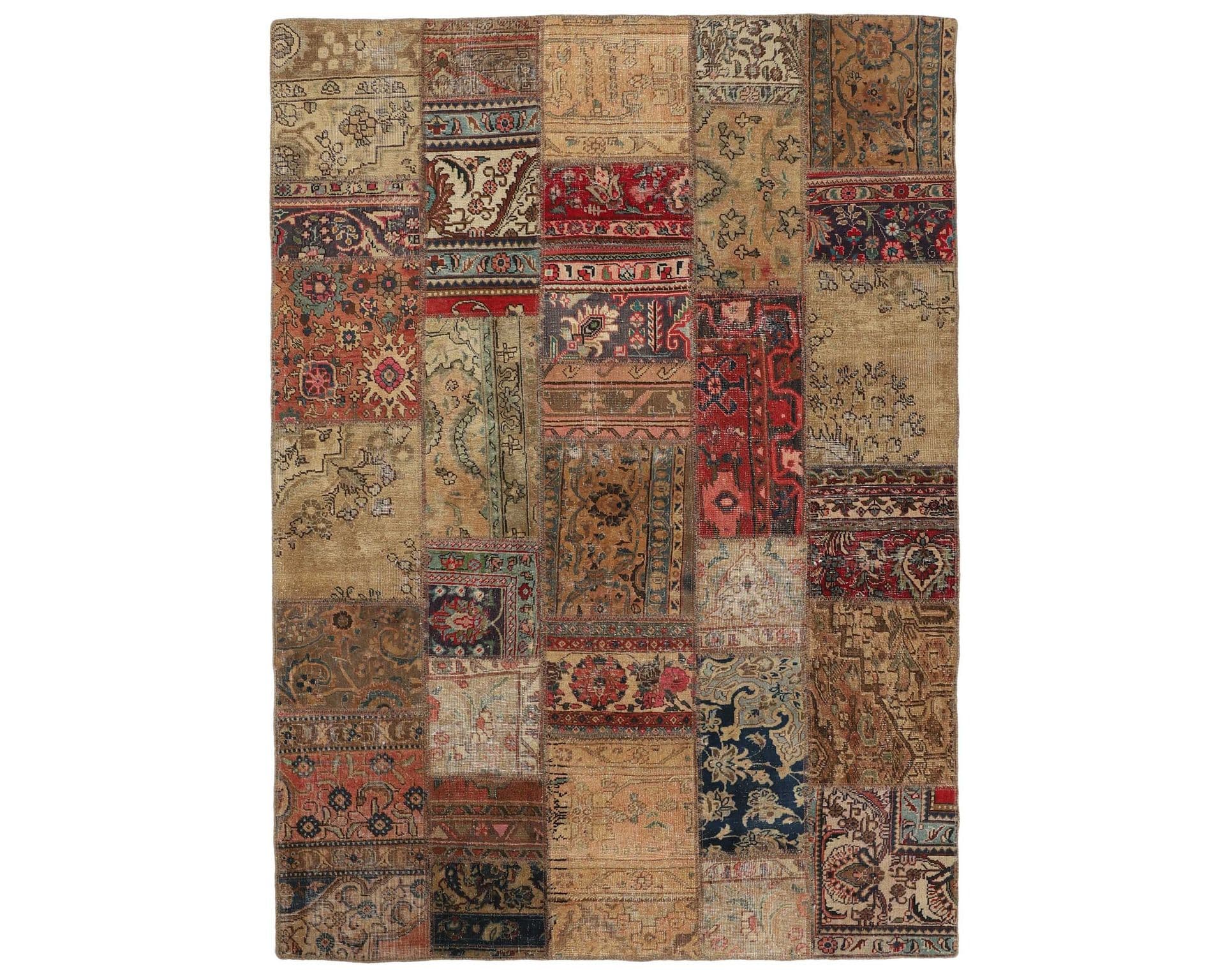 Vintage Patchwork orientalisk matta 172 x 247 cm