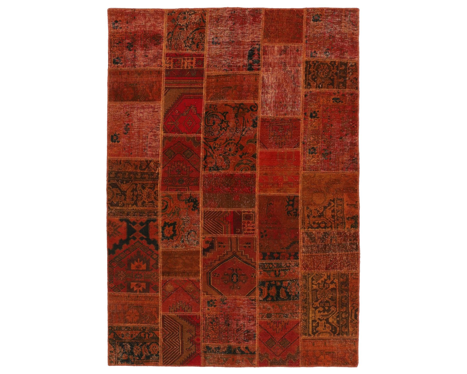 Vintage Patchwork orientalisk matta 173 x 246 cm