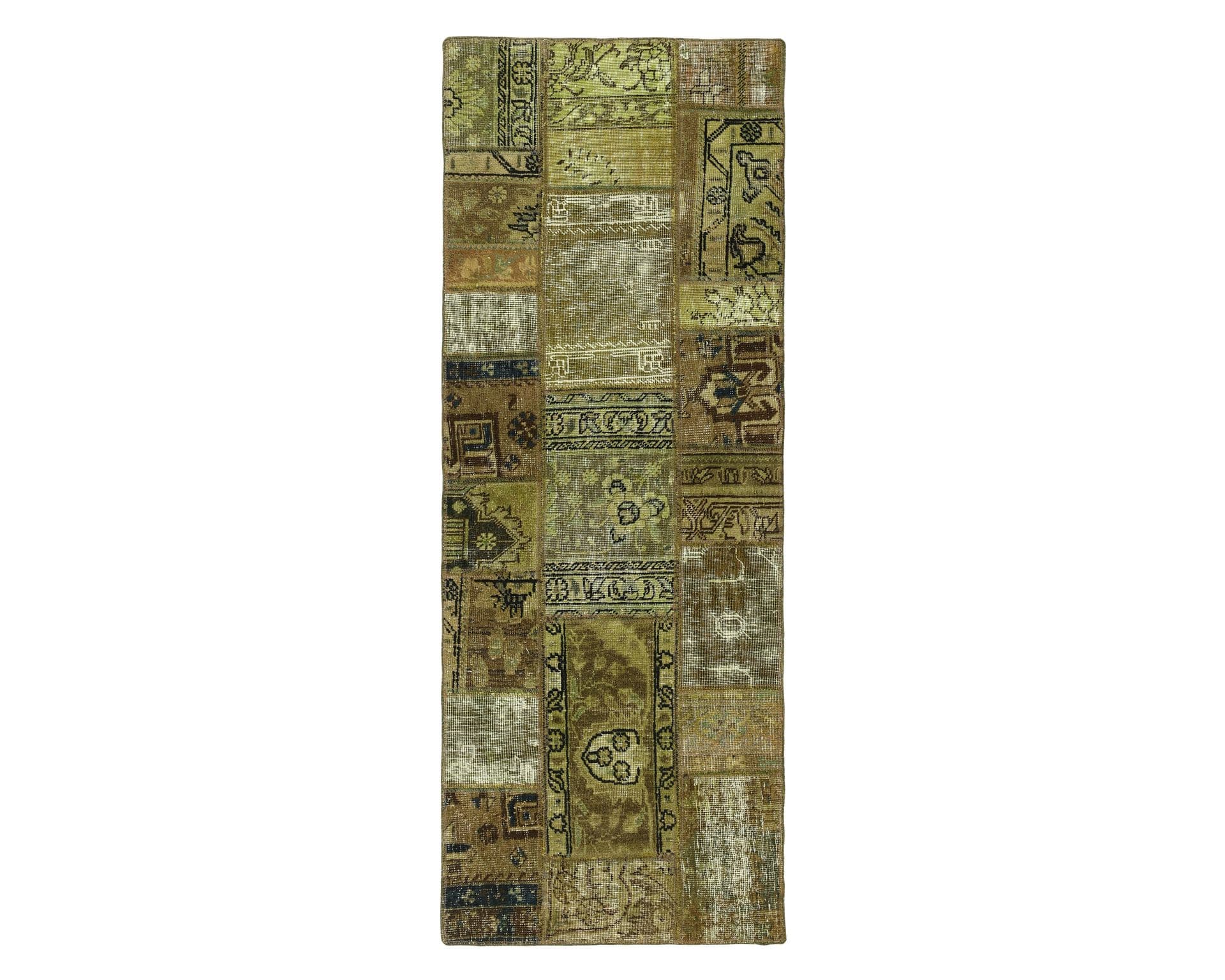 Vintage Patchwork orientalisk matta 76 x 199 cm