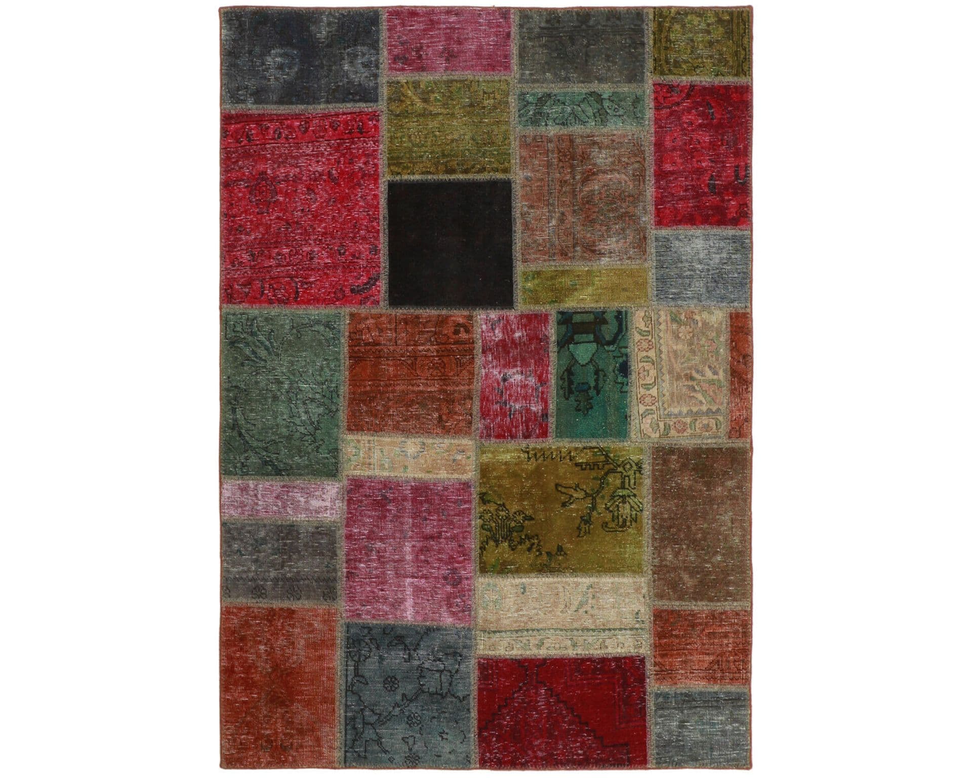 Vintage Patchwork orientalisk matta 140 x 199 cm