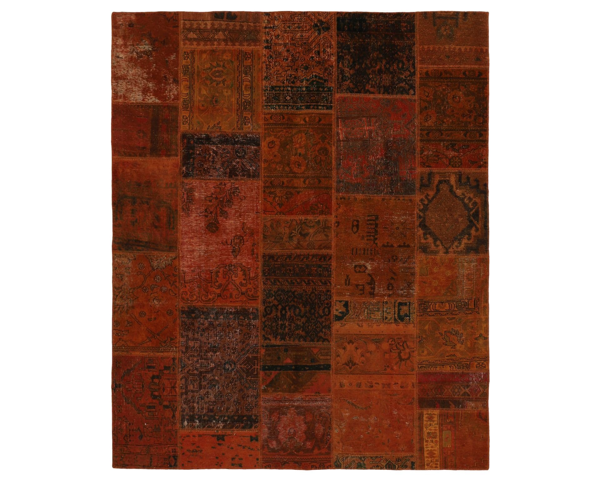 Vintage Patchwork orientalisk matta 203 x 248 cm