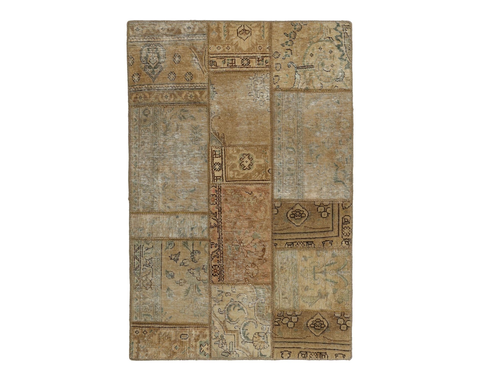 Vintage Patchwork orientalisk matta 106 x 158 cm