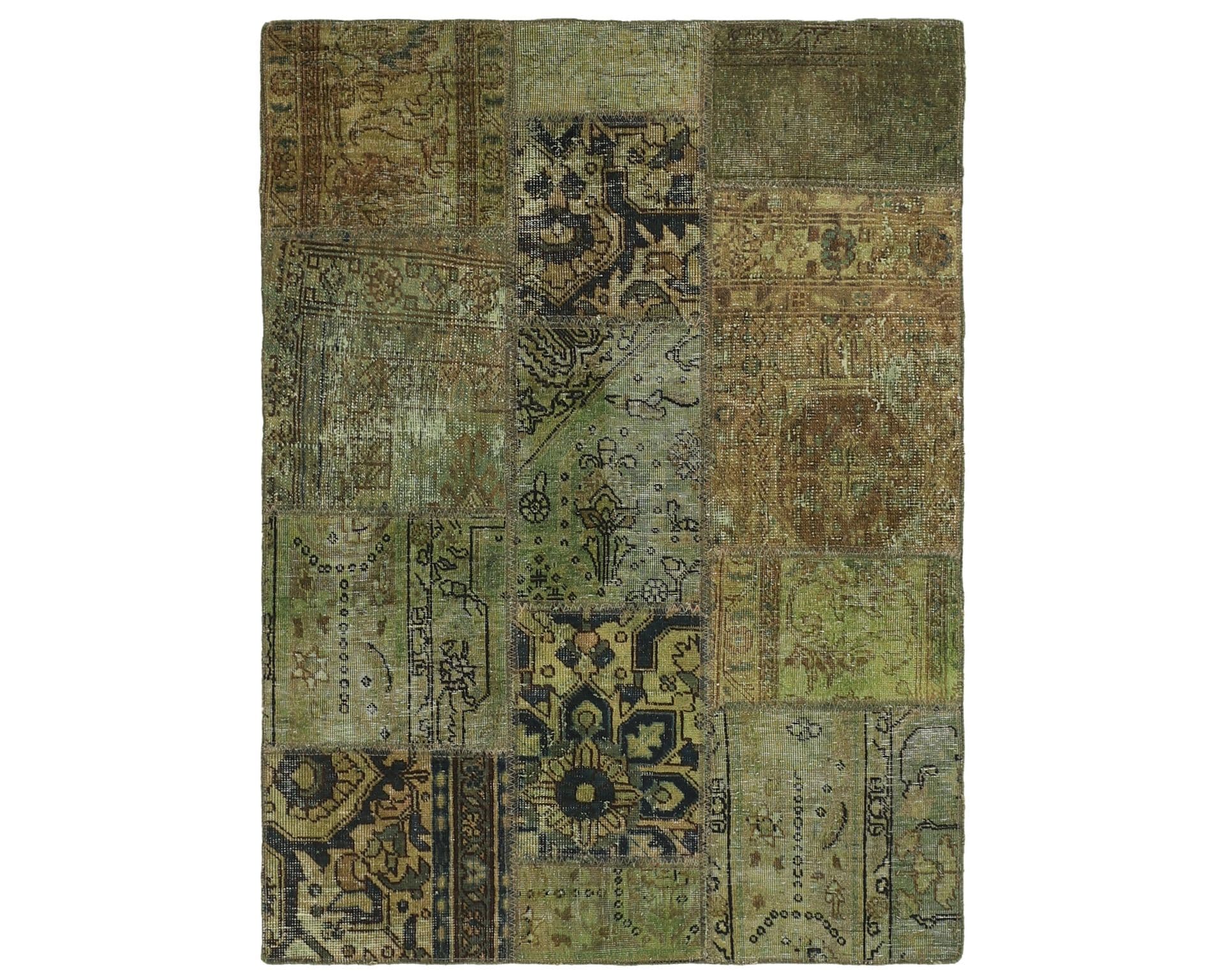 Vintage Patchwork orientalisk matta 109 x 152 cm