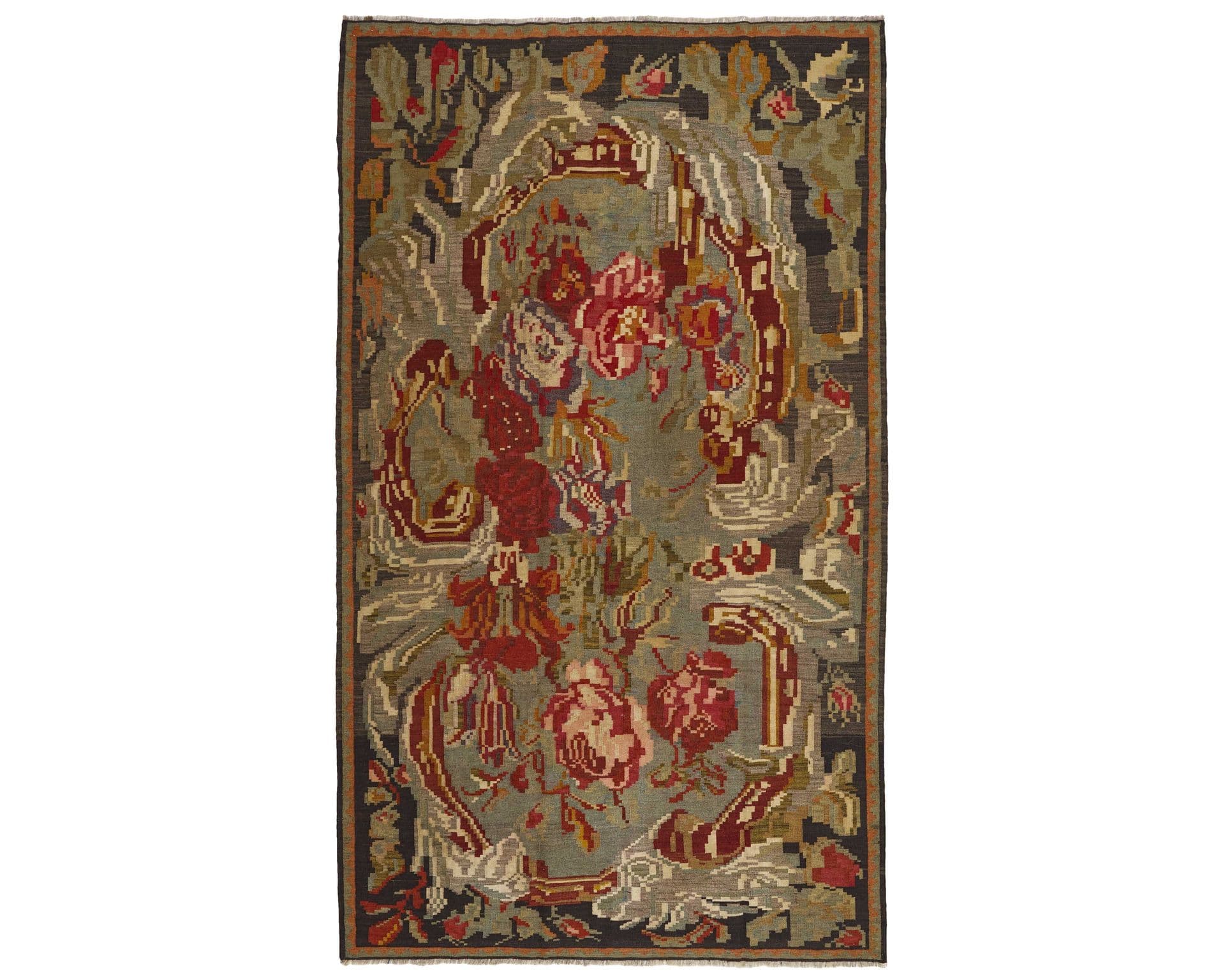 Rose Kelim orientalisk matta 186 x 315 cm