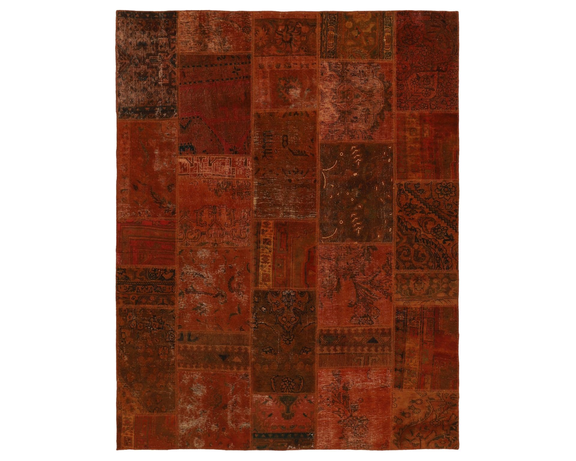 Vintage Patchwork orientalisk matta 199 x 255 cm