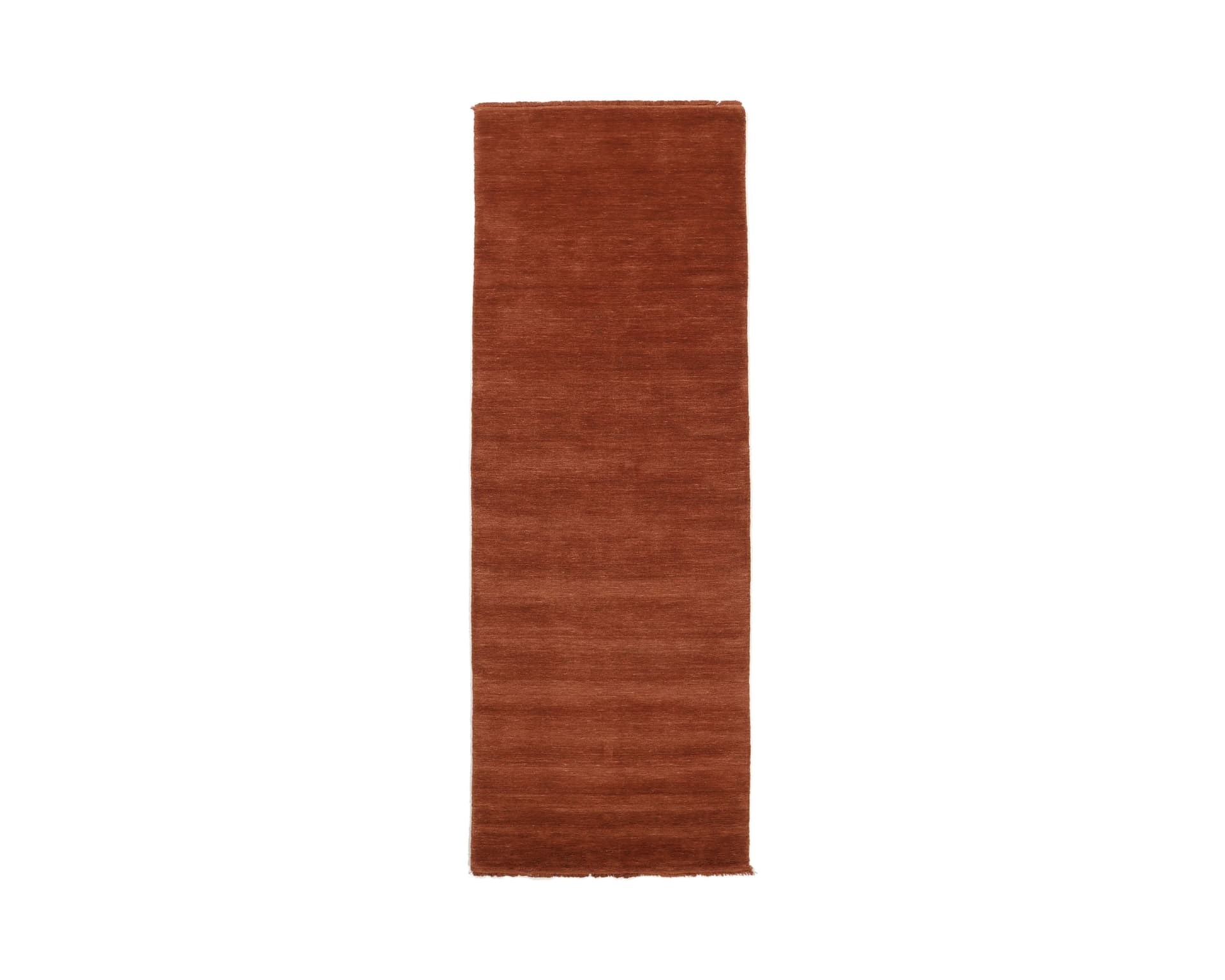 Rugvista Premium Handloom Fringes ullmatta 80 x 200 cm roströd