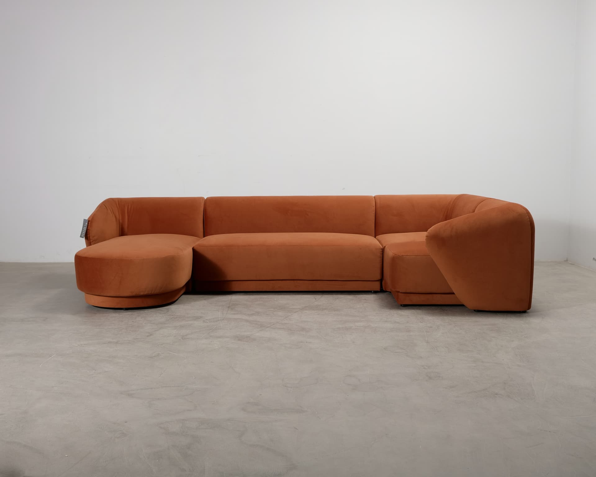 CXL by Christian Lacroix Louis hörnsoffa med divan terrakotta