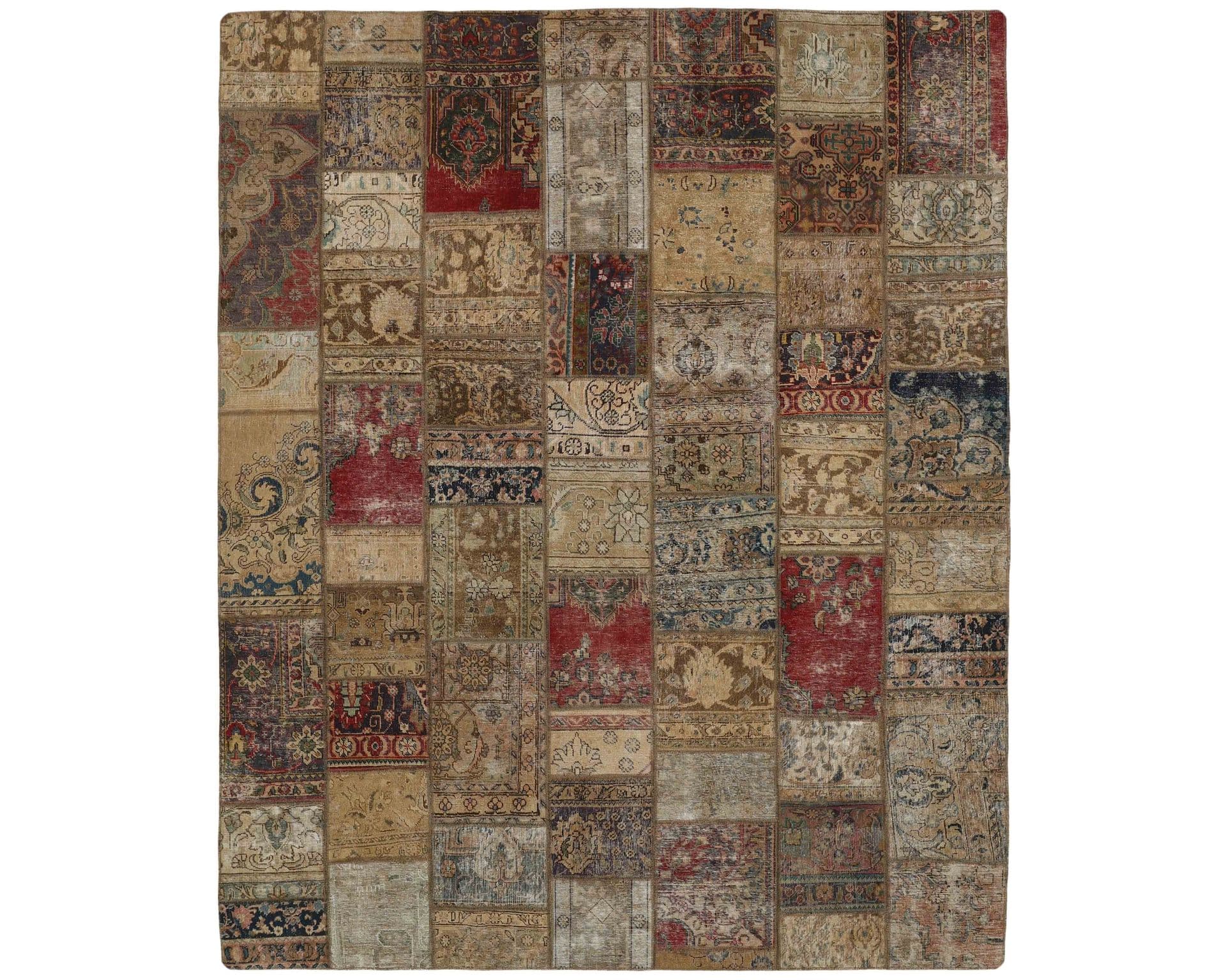 Vintage Patchwork orientalisk matta 250 x 306 cm