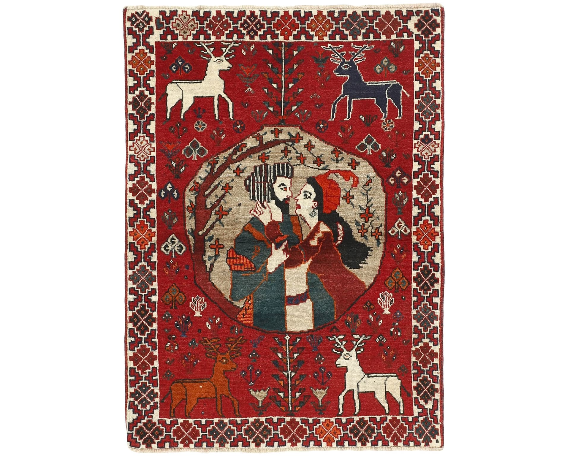 Kashghai orientalisk matta 108 x 156 cm