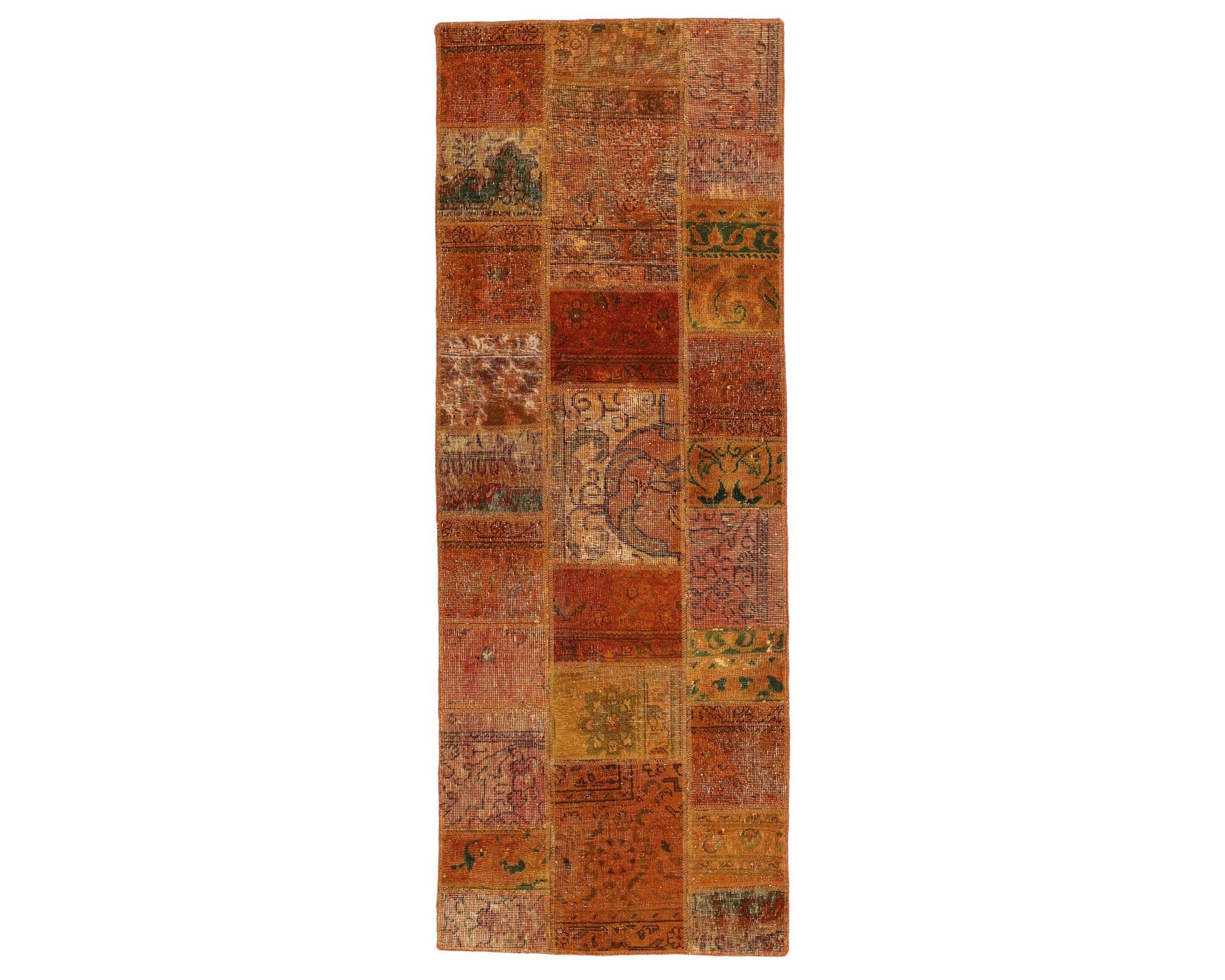 Vintage Patchwork orientalisk matta 76 x 203 cm