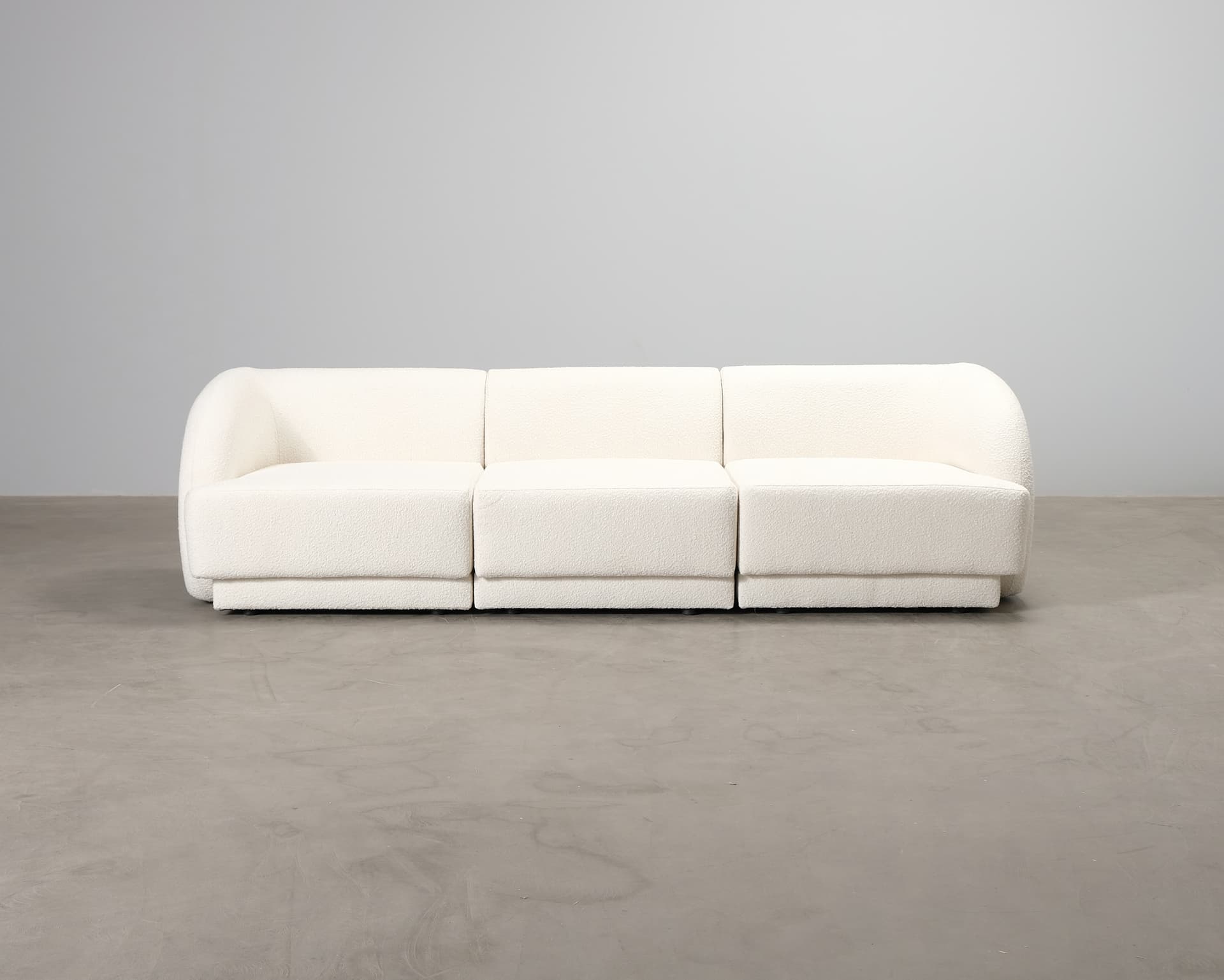 Micadoni Miley 3-sits soffa naturvit