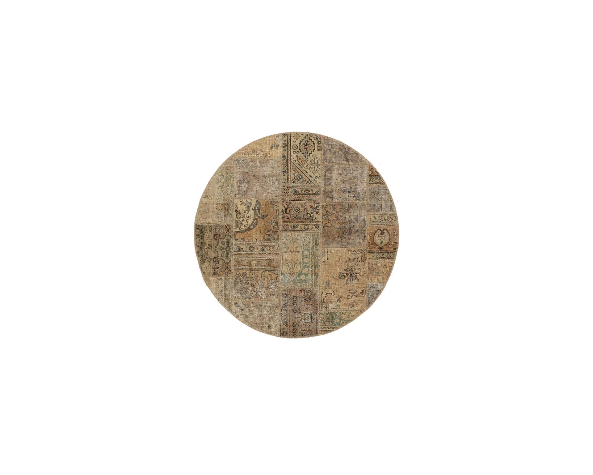 Vintage Patchwork orientalisk matta 150 x 150 cm