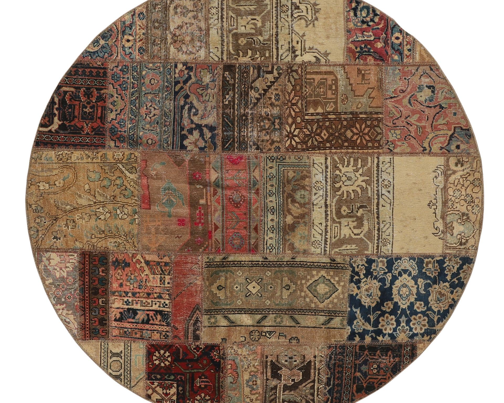 Vintage Patchwork orientalisk matta 200 x 200 cm