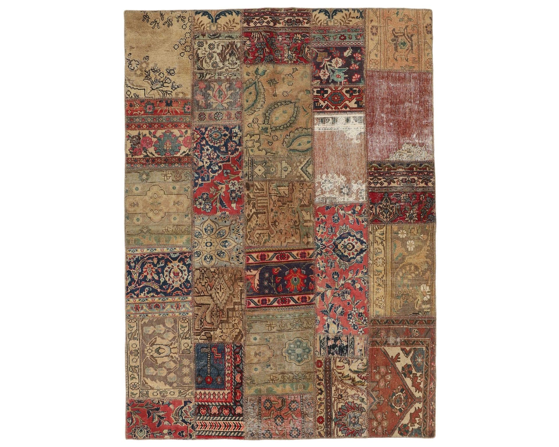 Vintage Patchwork orientalisk matta 172 x 248 cm