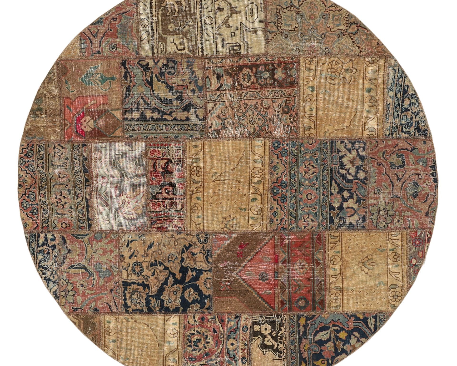 Vintage Patchwork orientalisk matta 200 x 200 cm