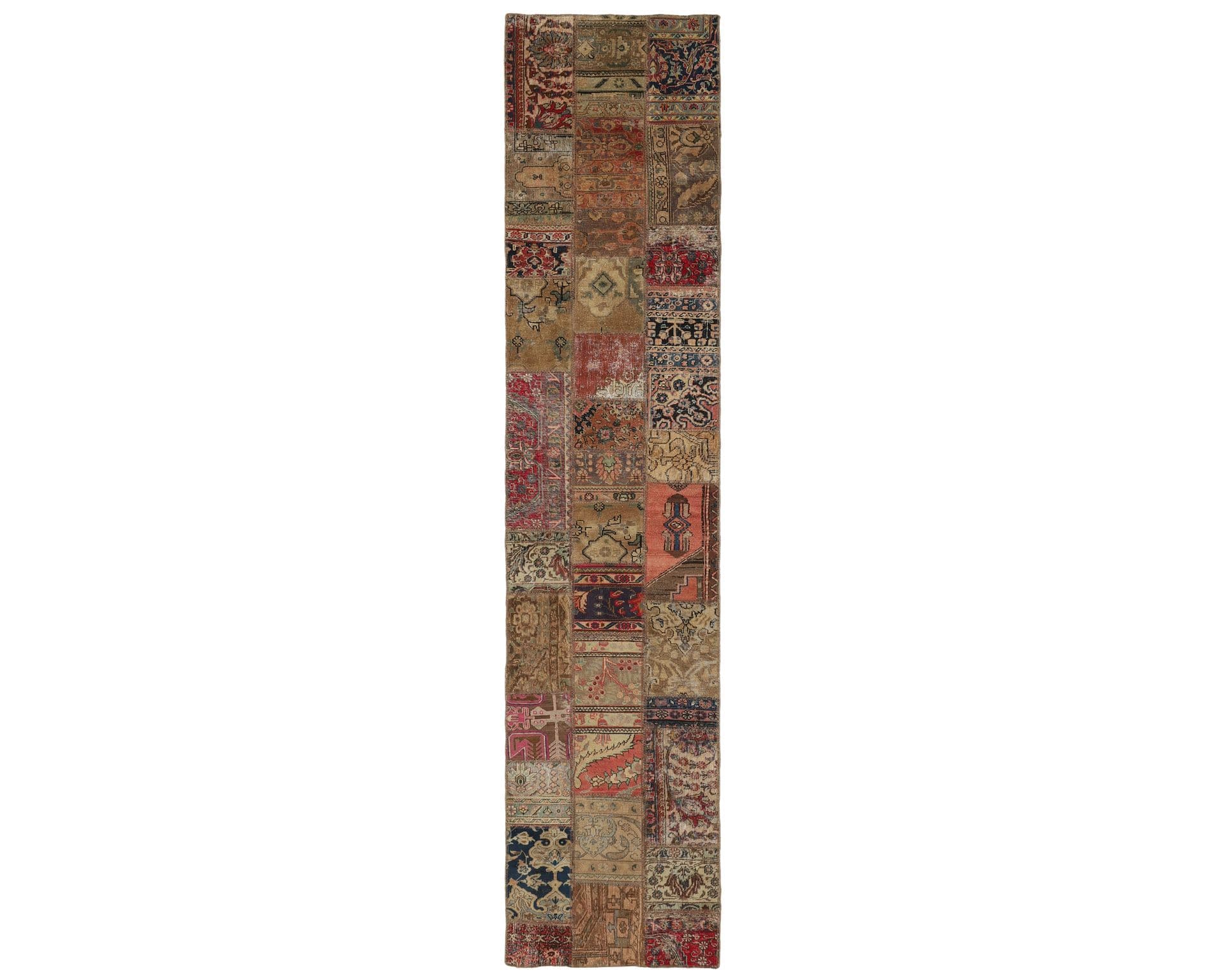 Vintage Patchwork orientalisk matta 84 x 410 cm