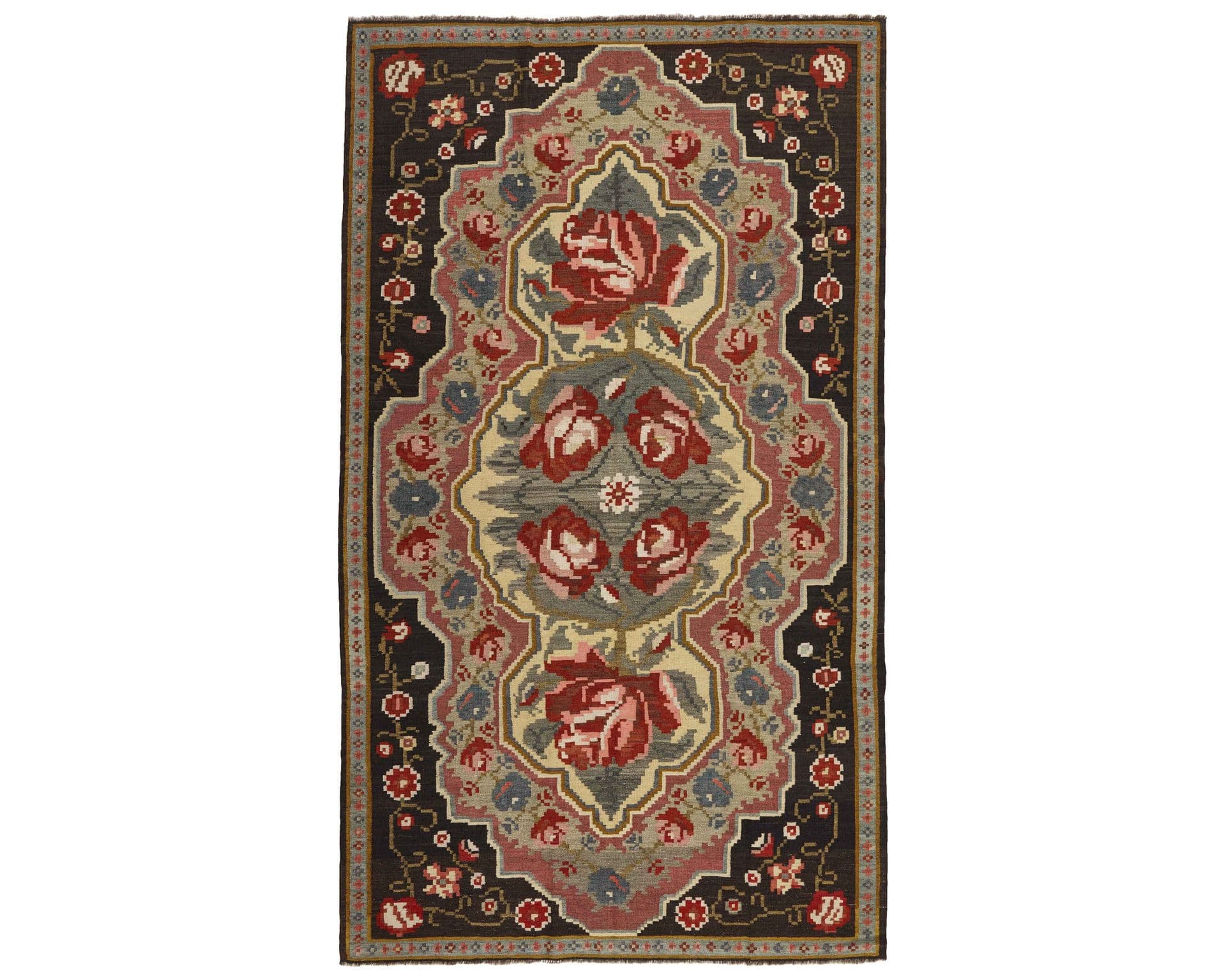 Rose Kelim orientalisk matta 184 x 318 cm