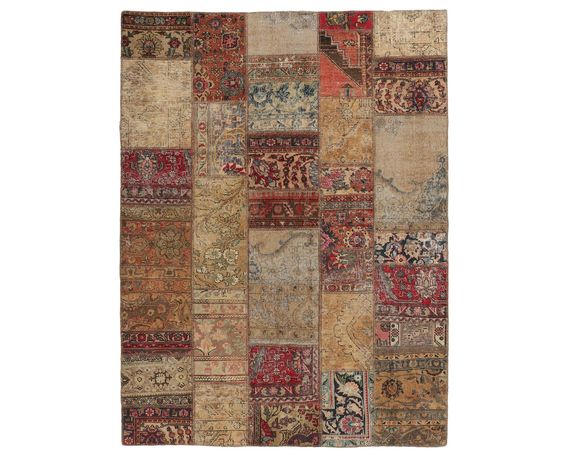Vintage Patchwork orientalisk matta 177 x 245 cm