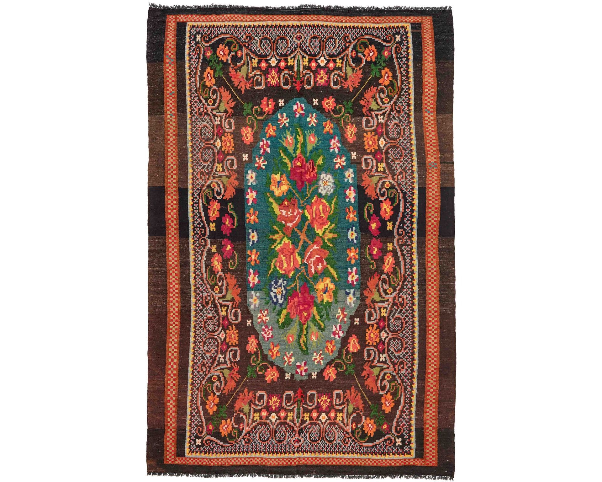 Rose Kelim orientalisk matta 202 x 307 cm