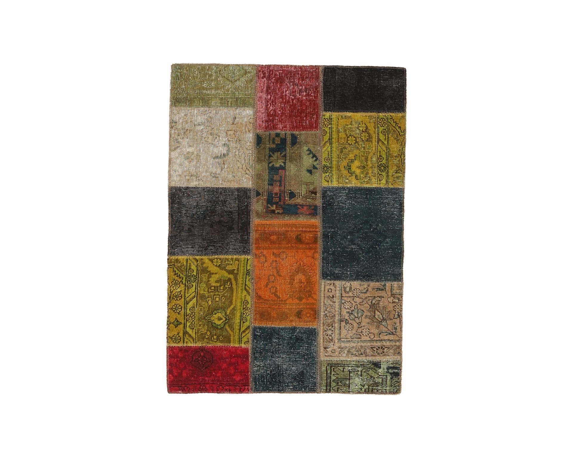 Vintage Patchwork orientalisk matta 108 x 153 cm