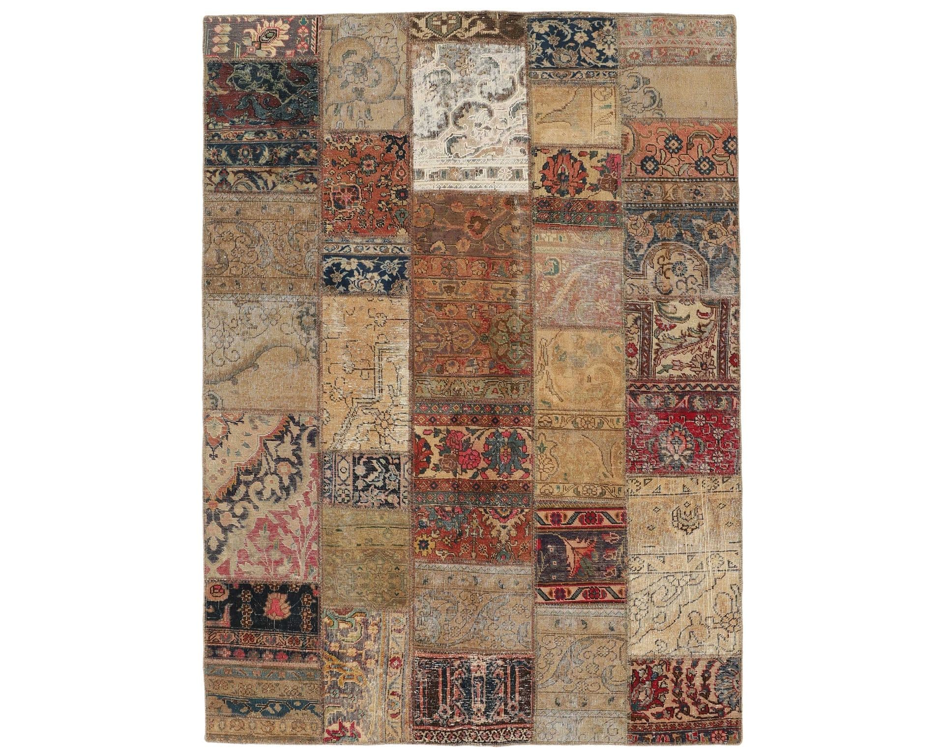 Vintage Patchwork orientalisk matta 175 x 248 cm