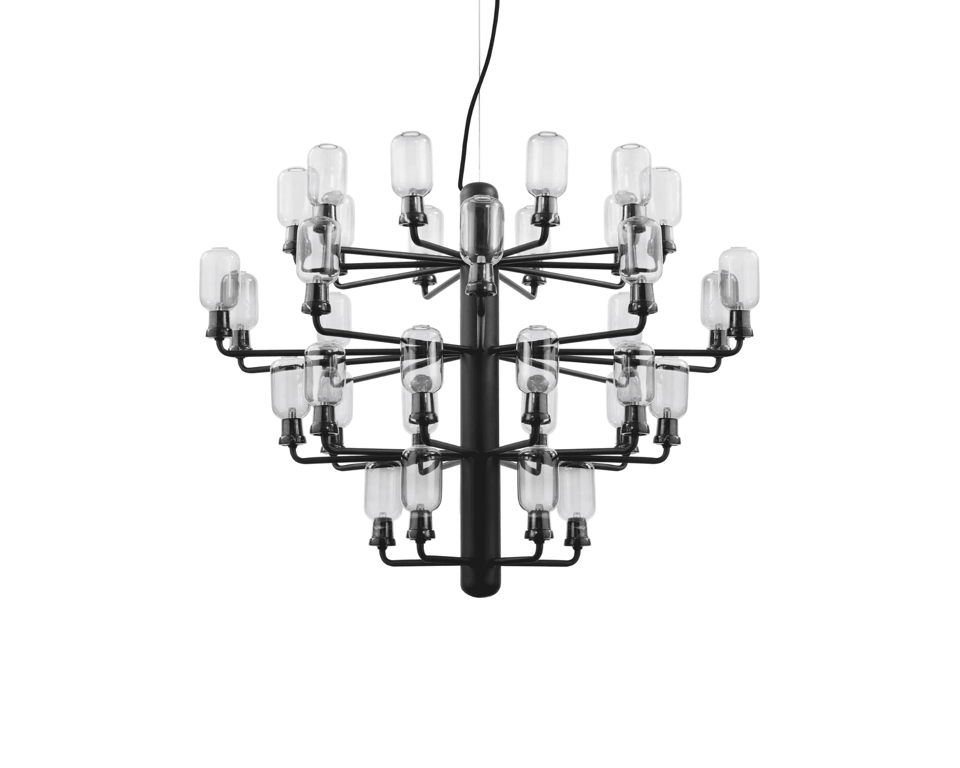 Normann Copenhagen Amp Large ljuskrona svart
