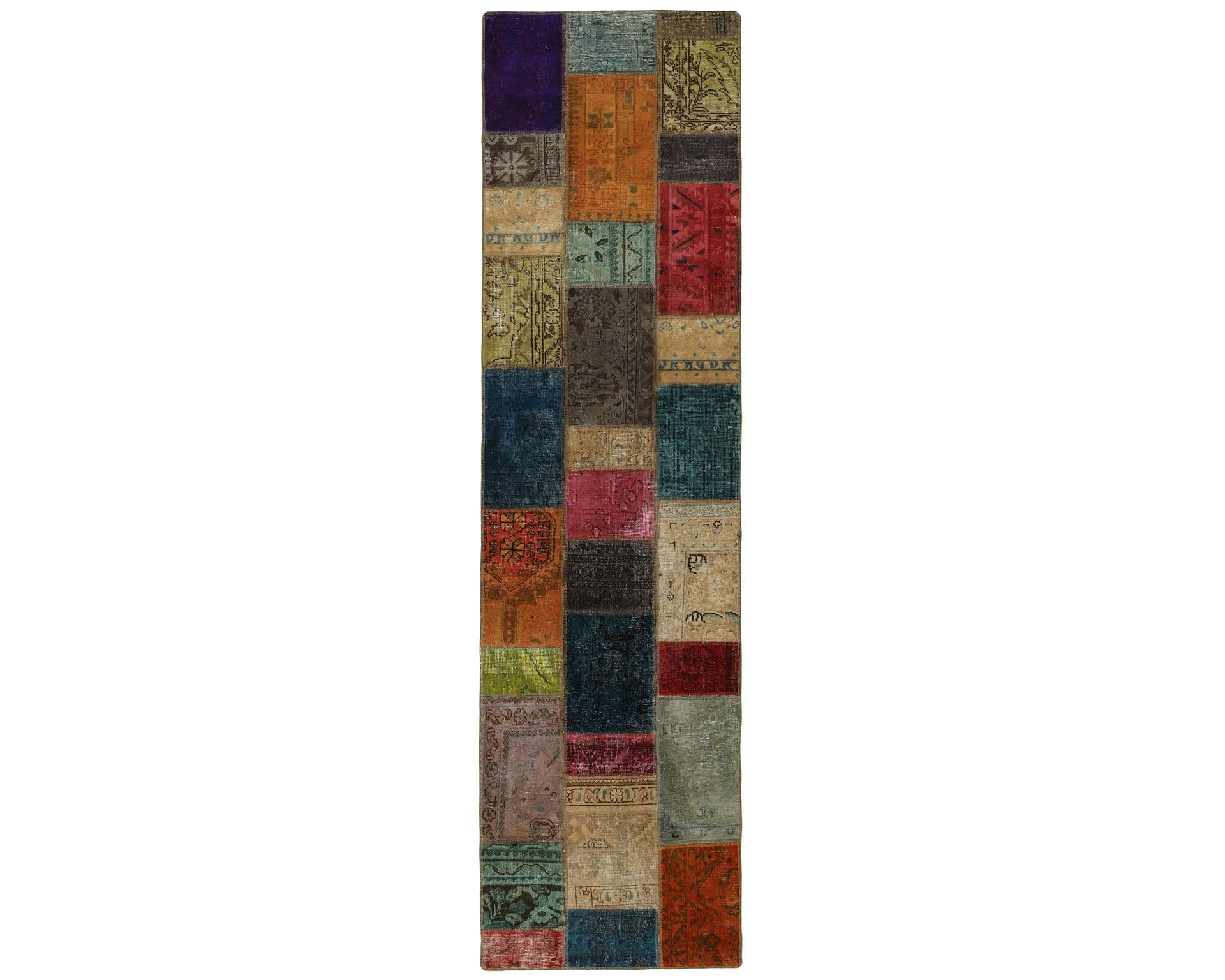 Vintage Patchwork orientalisk matta 84 x 307 cm