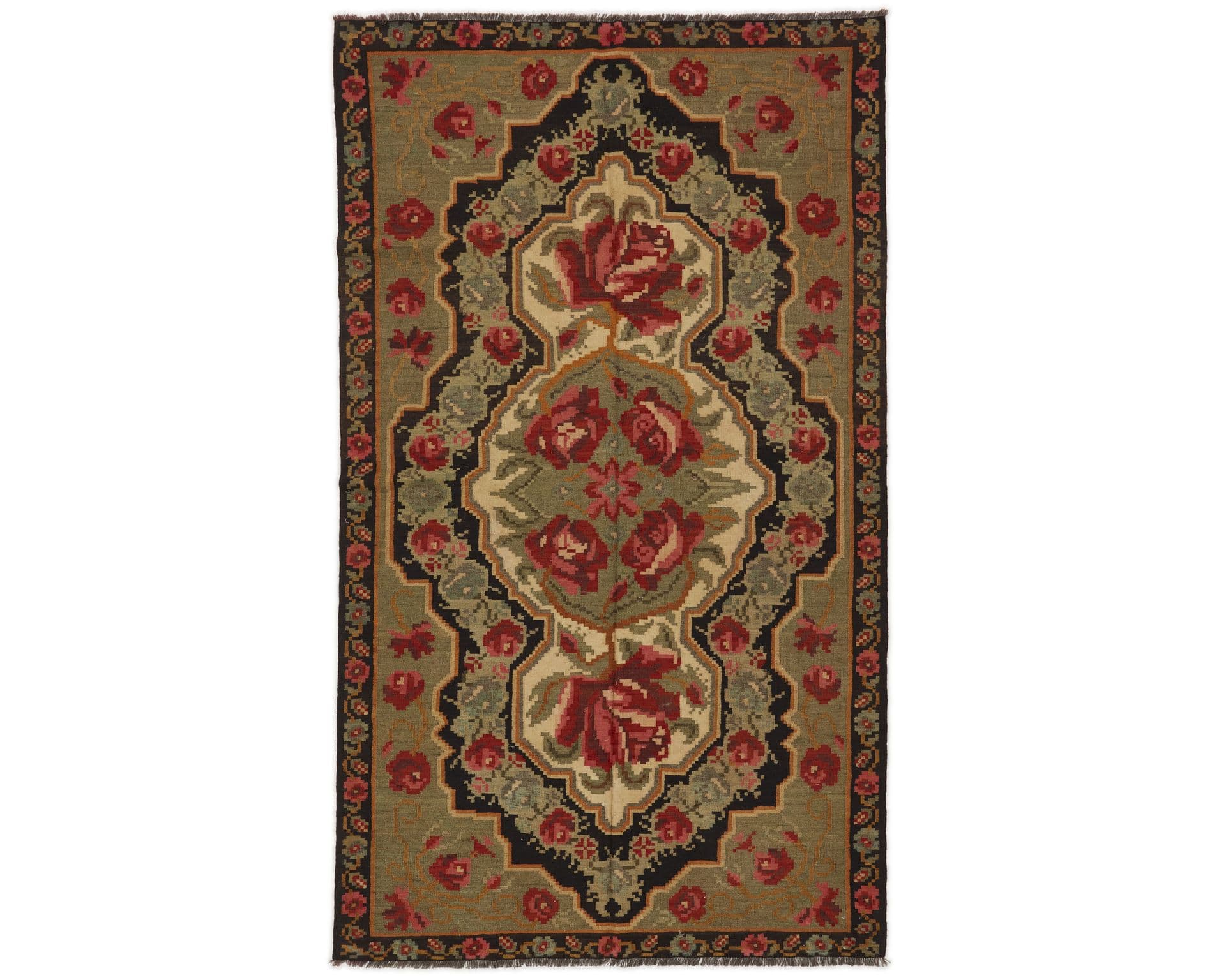 Rose Kelim orientalisk matta 179 x 305 cm