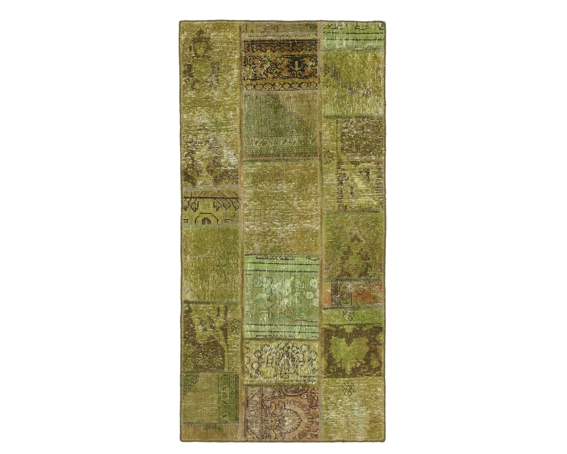 Vintage Patchwork orientalisk matta 75 x 154 cm
