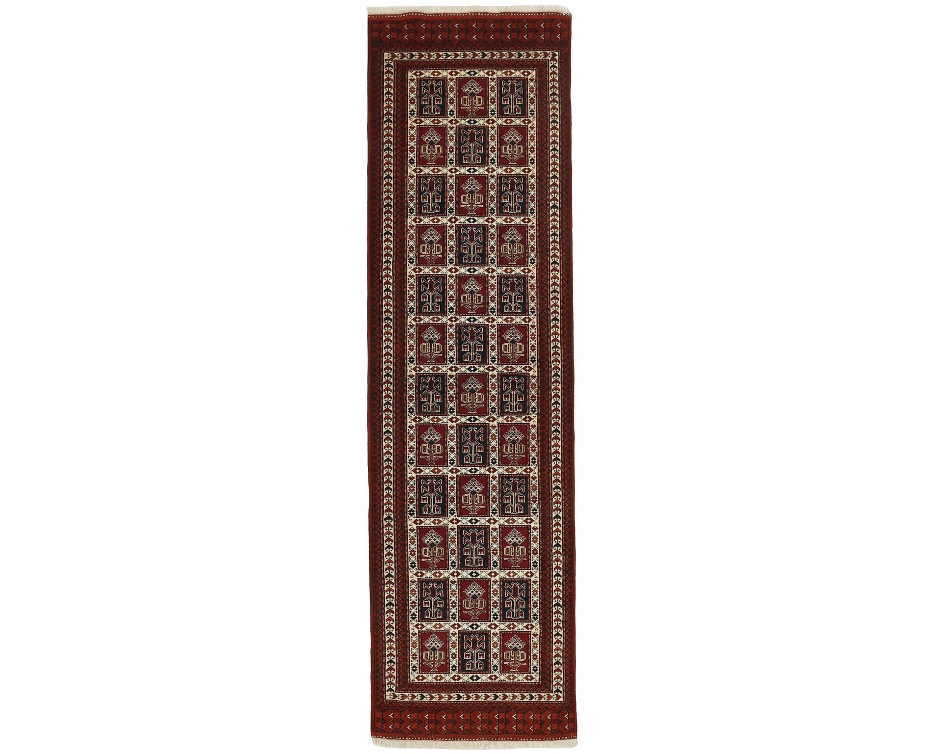 Torkaman Fine orientalisk matta 86 x 302 cm