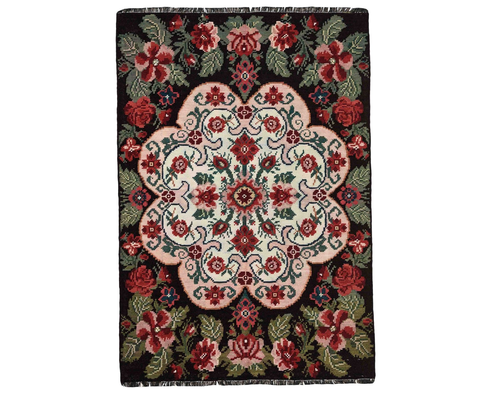 Rose Kelim orientalisk matta 130 x 189 cm