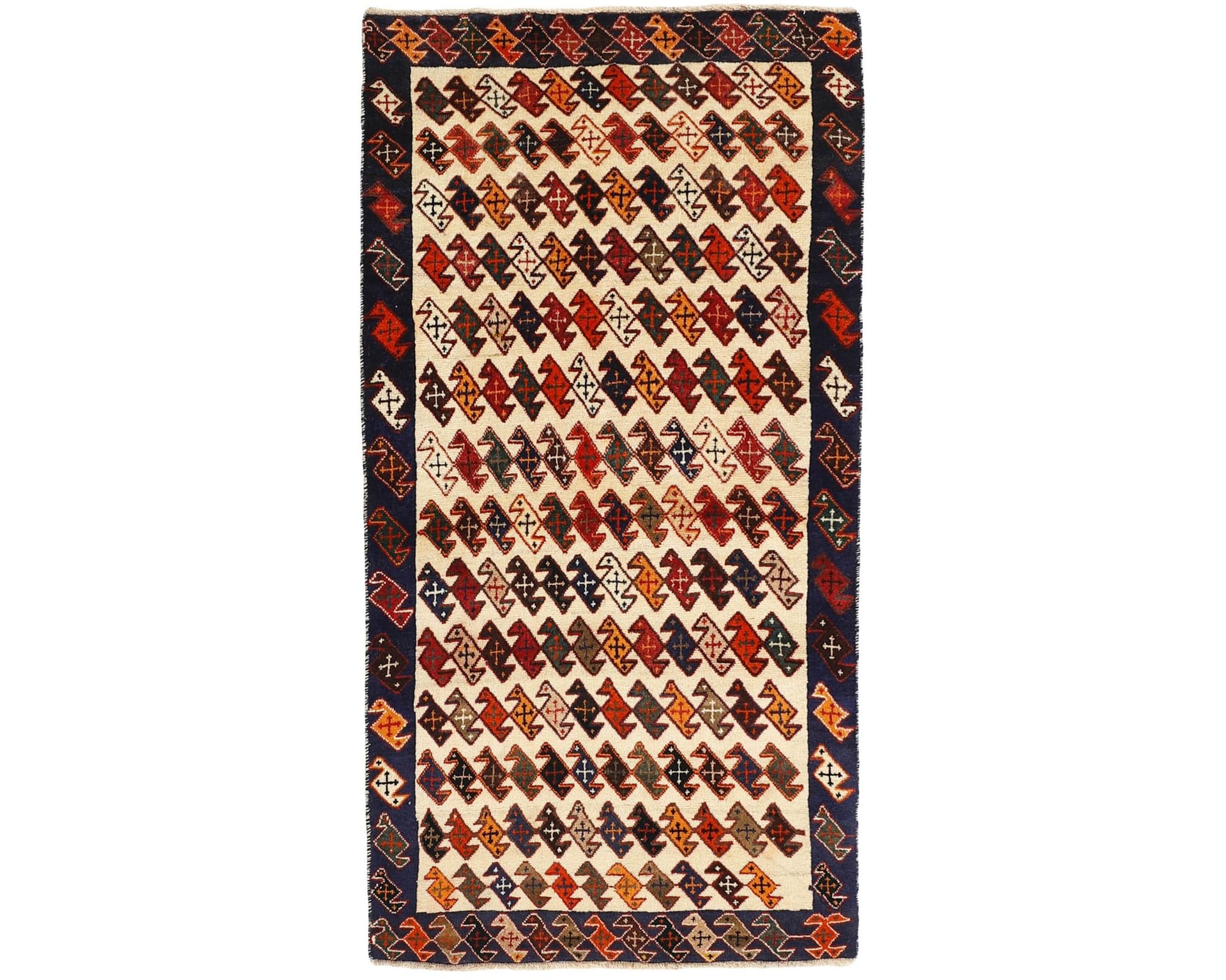 Kashghai orientalisk matta 92 x 190 cm
