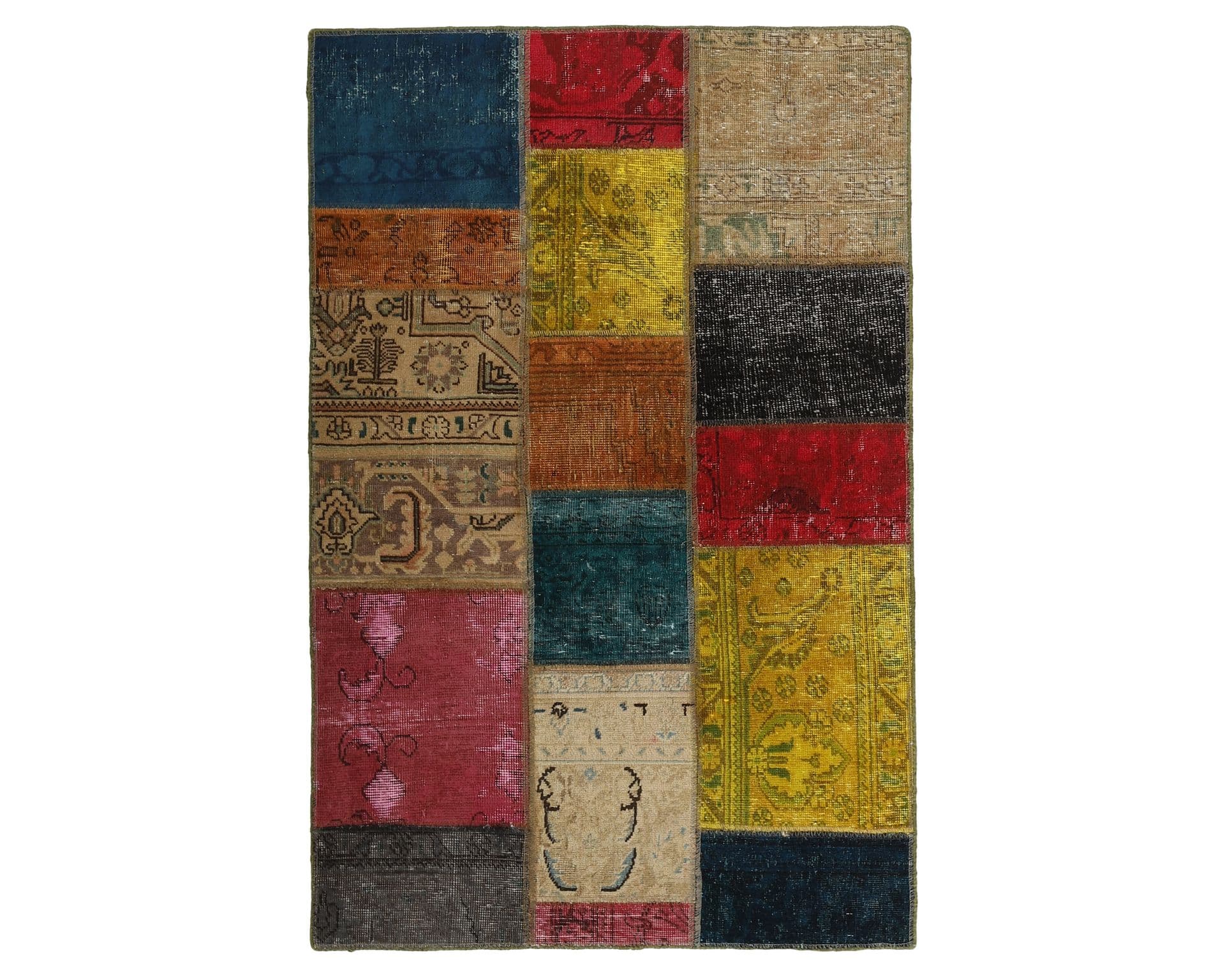Vintage Patchwork orientalisk matta 104 x 156 cm
