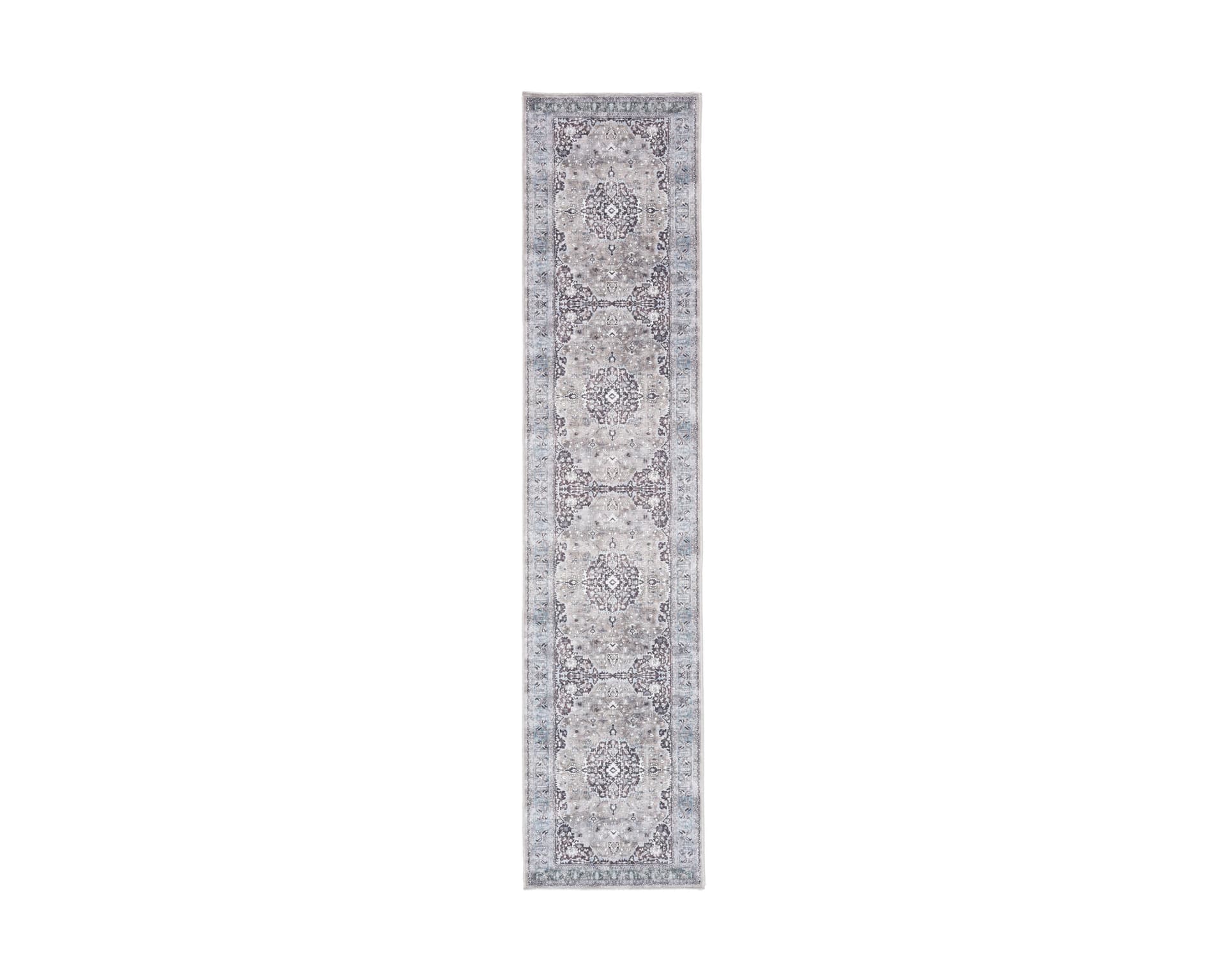 Rugvista Gina Oriental  matta 80 x 350 cm blågrå