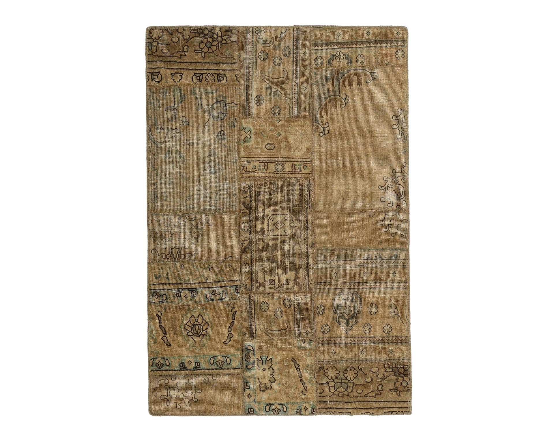 Vintage Patchwork orientalisk matta 105 x 155 cm