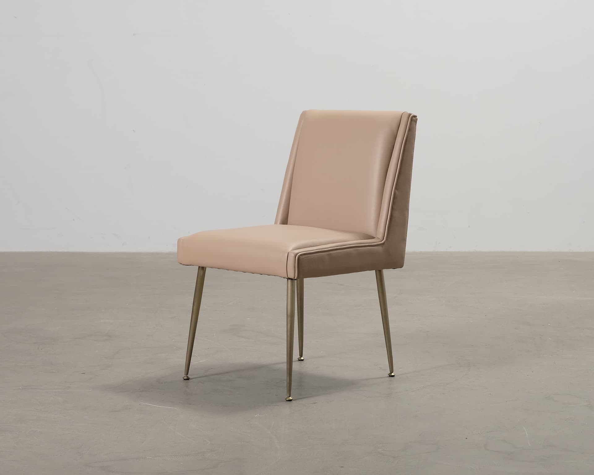 Ruth & Joanna Art matstol beige läder