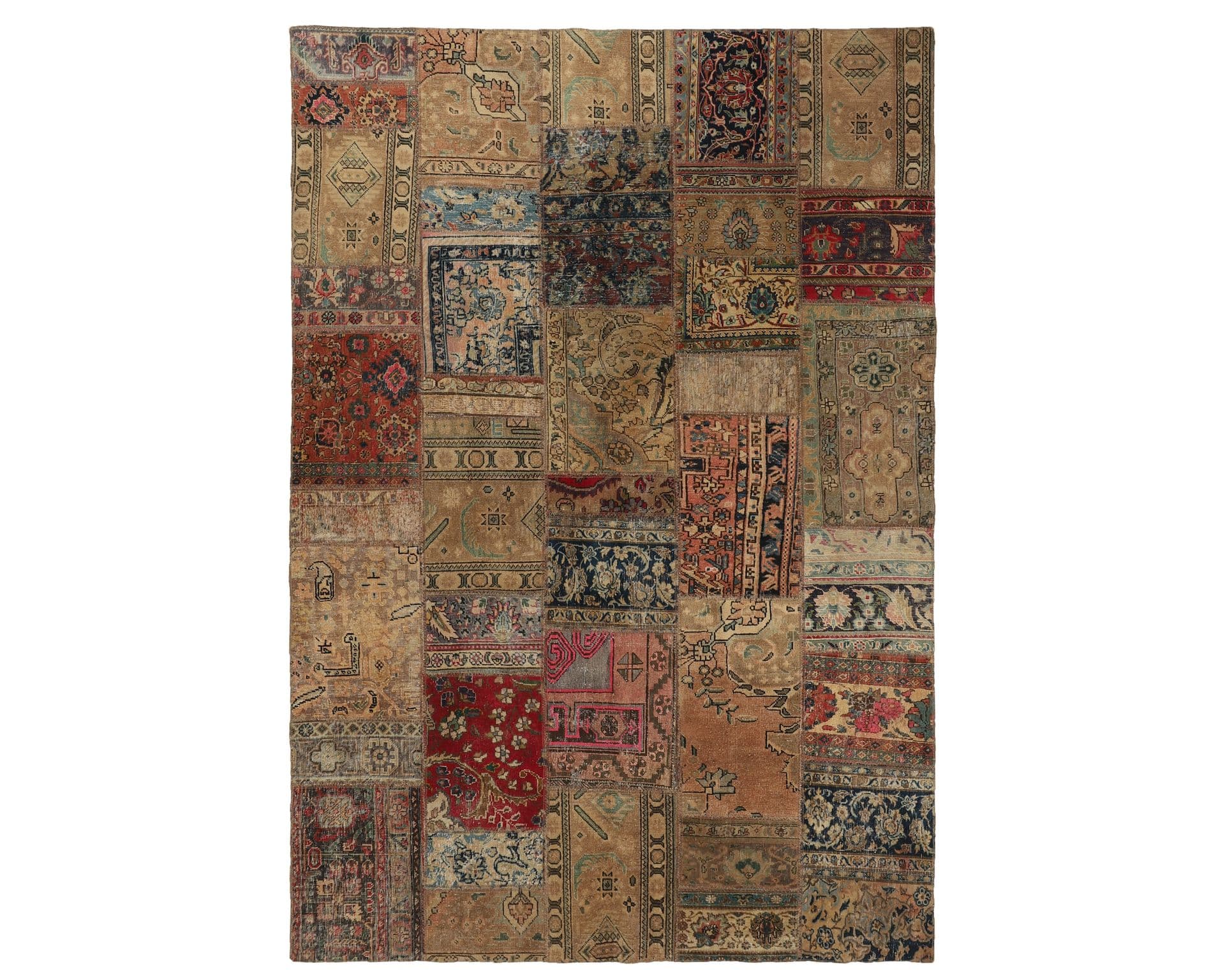 Vintage Patchwork orientalisk matta 208 x 308 cm