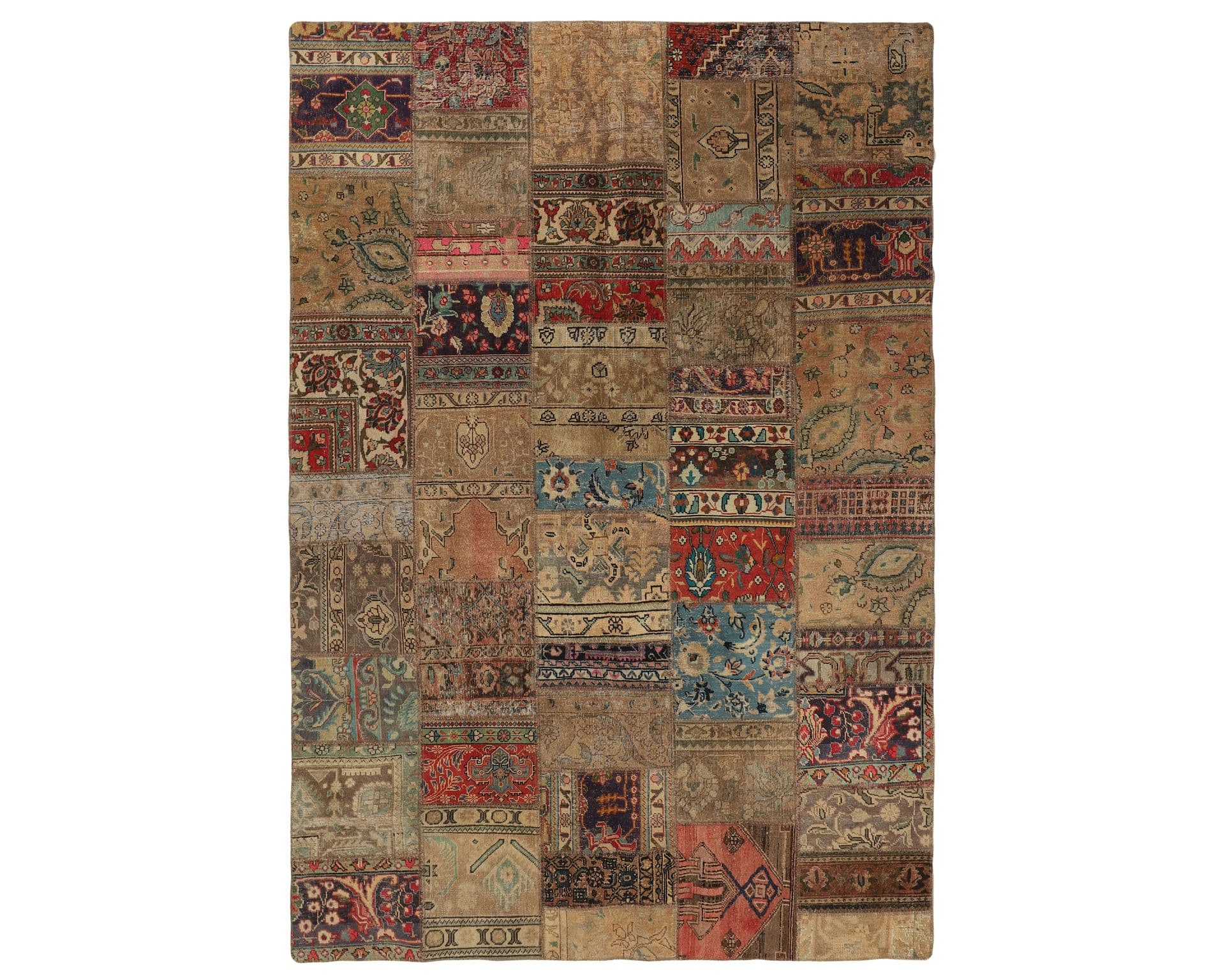 Vintage Patchwork orientalisk matta 210 x 308 cm