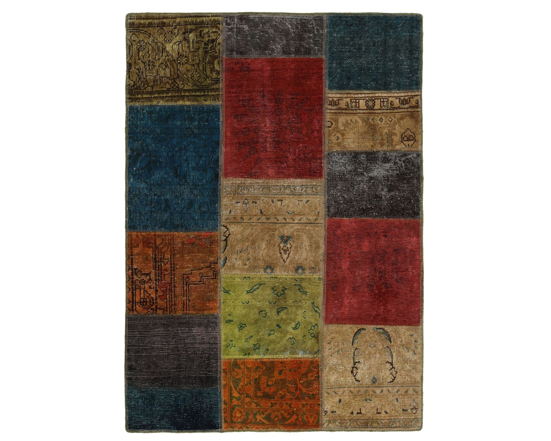 Vintage Patchwork orientalisk matta 115 x 157 cm