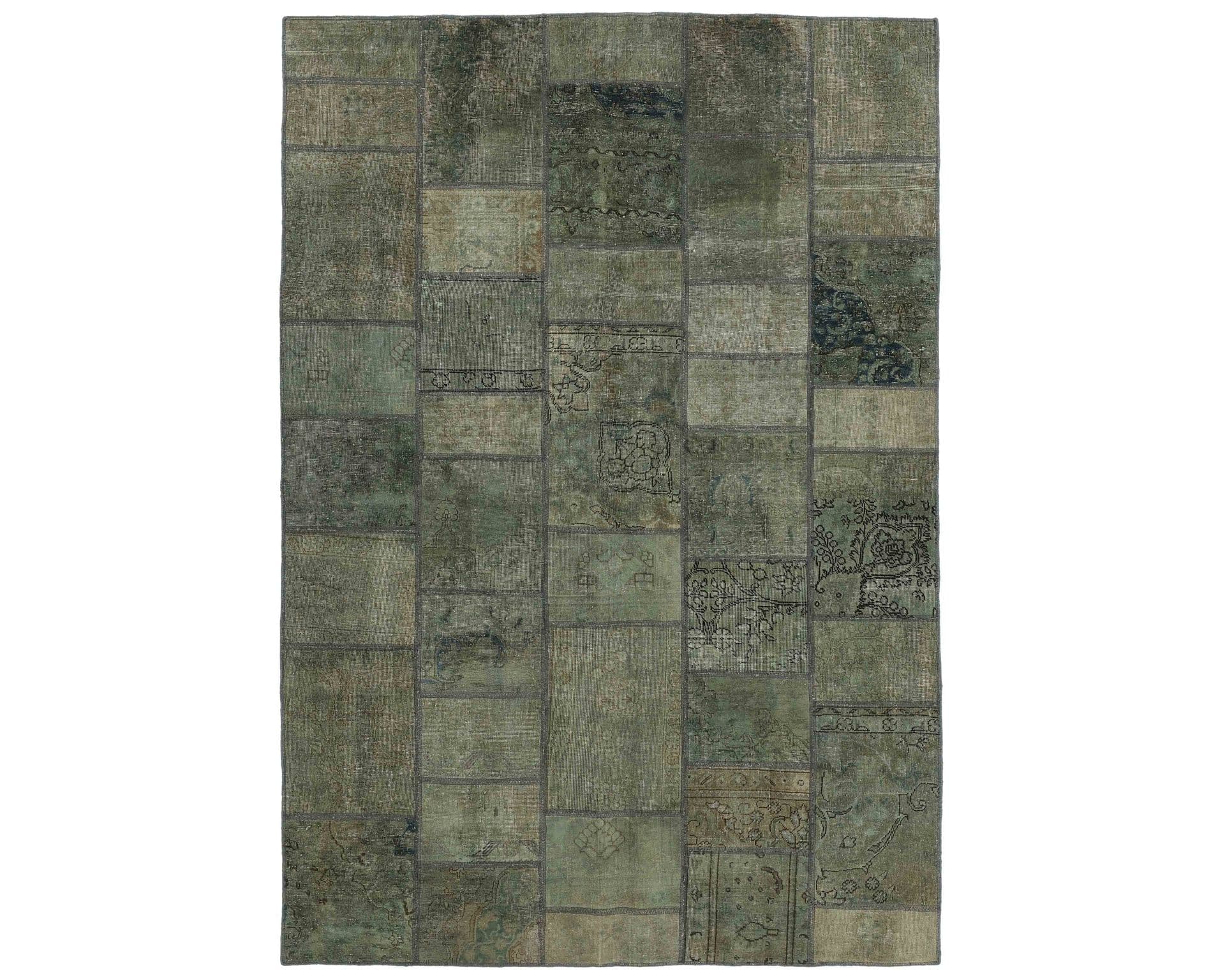 Vintage Patchwork orientalisk matta 205 x 305 cm