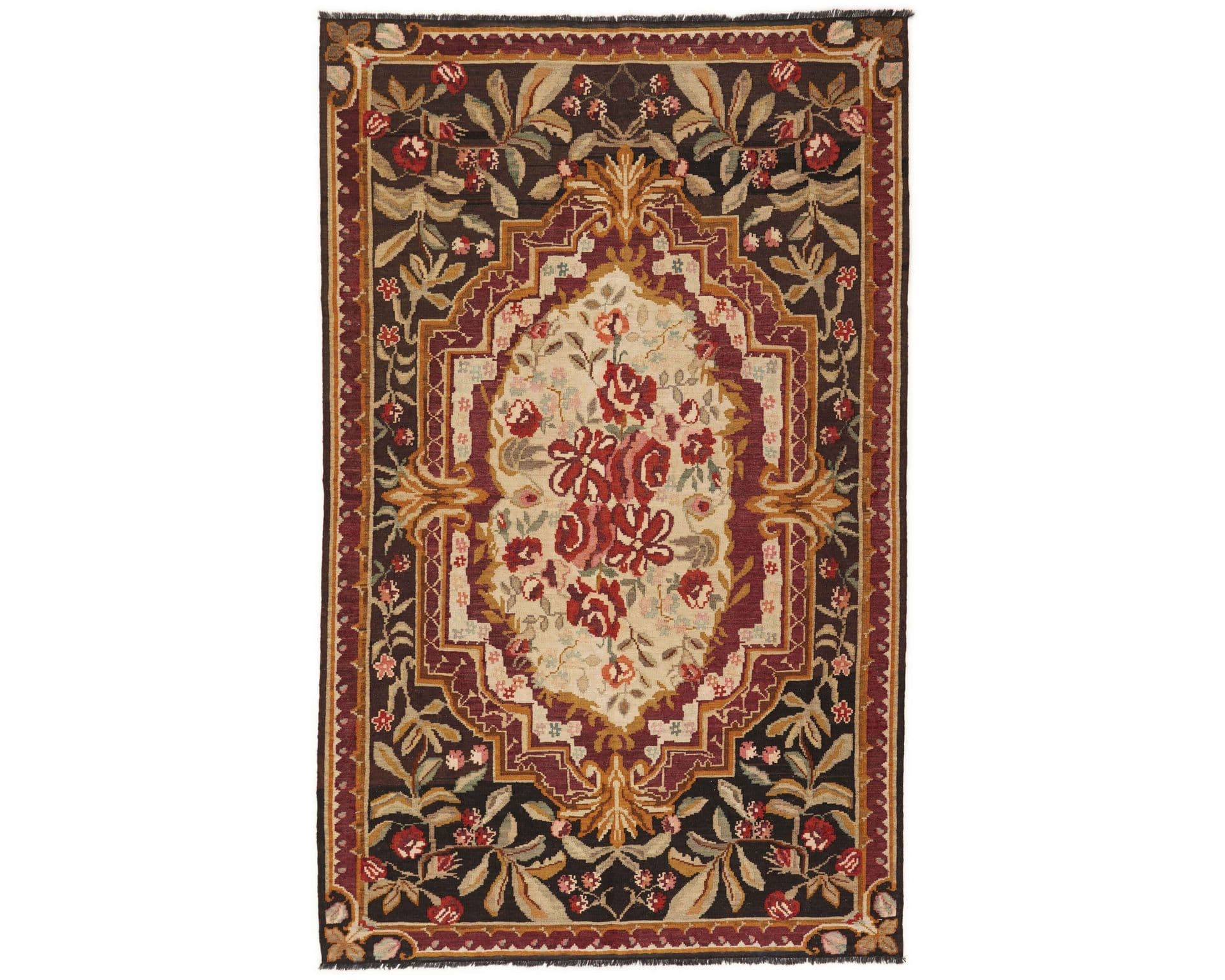 Rose Kelim orientalisk matta 185 x 299 cm