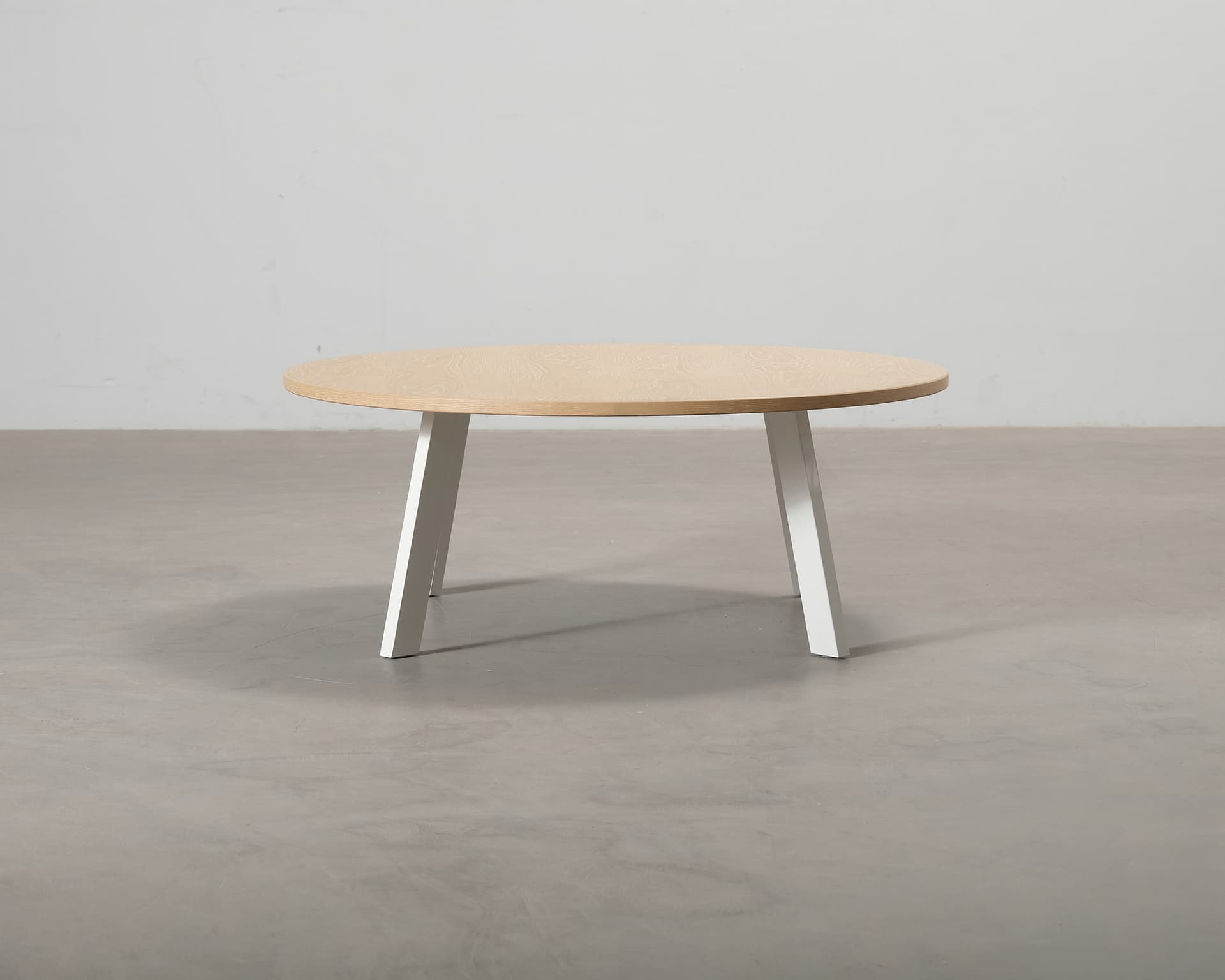 FeelDesign Freddy soffbord ø 115 cm oak / vit