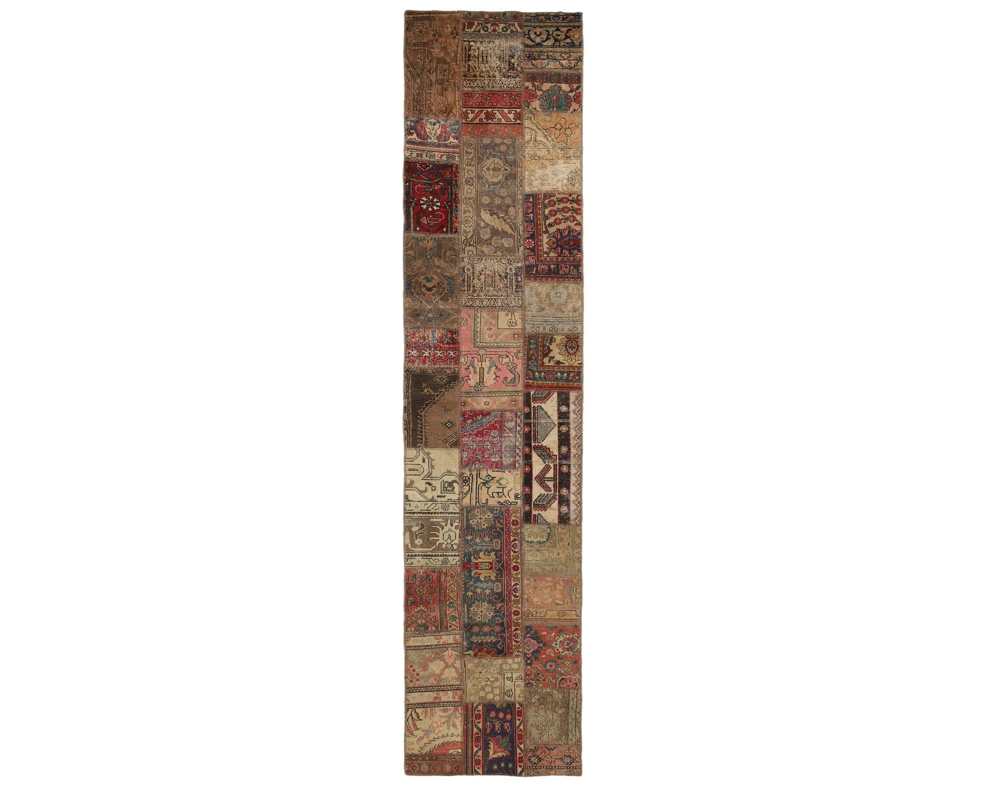 Vintage Patchwork orientalisk matta 83 x 408 cm