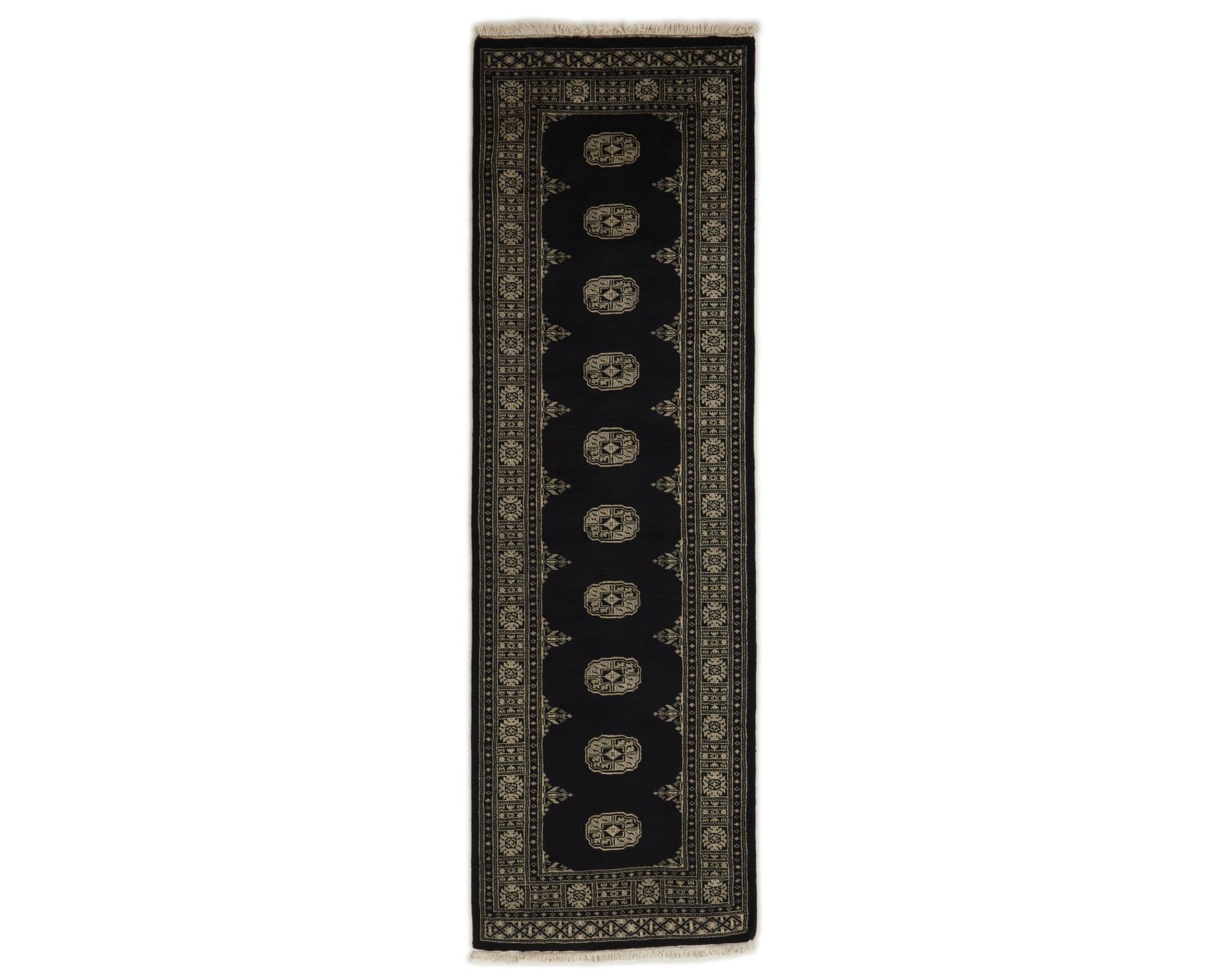 Pakistan handknotted orientalisk matta 80 x 256 cm